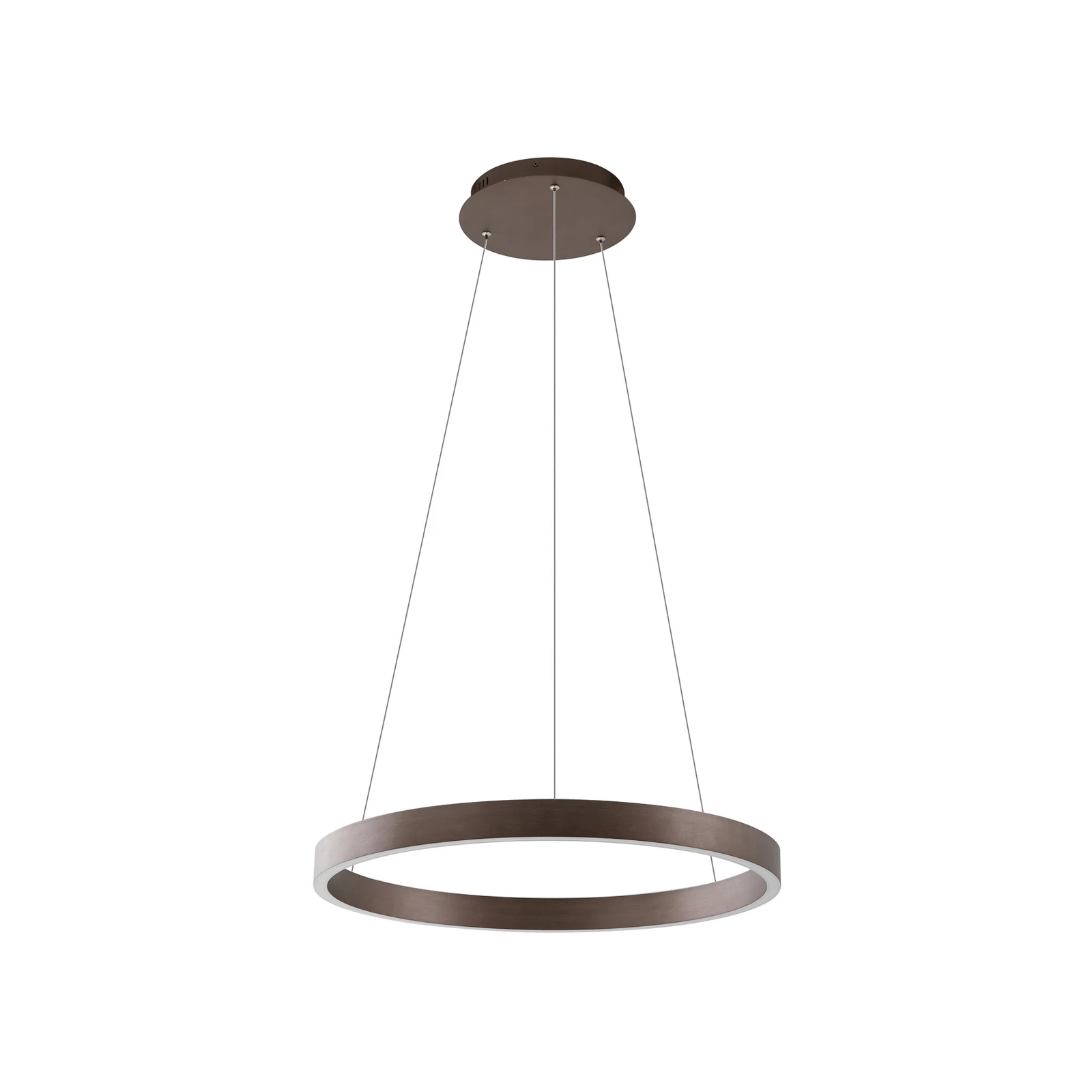Lucande Smart LED висящо осветително тяло Yonam, кафе, 1 лампа, Tuya