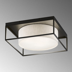 Carre plafoniera 70x70cm in tessuto bianco
