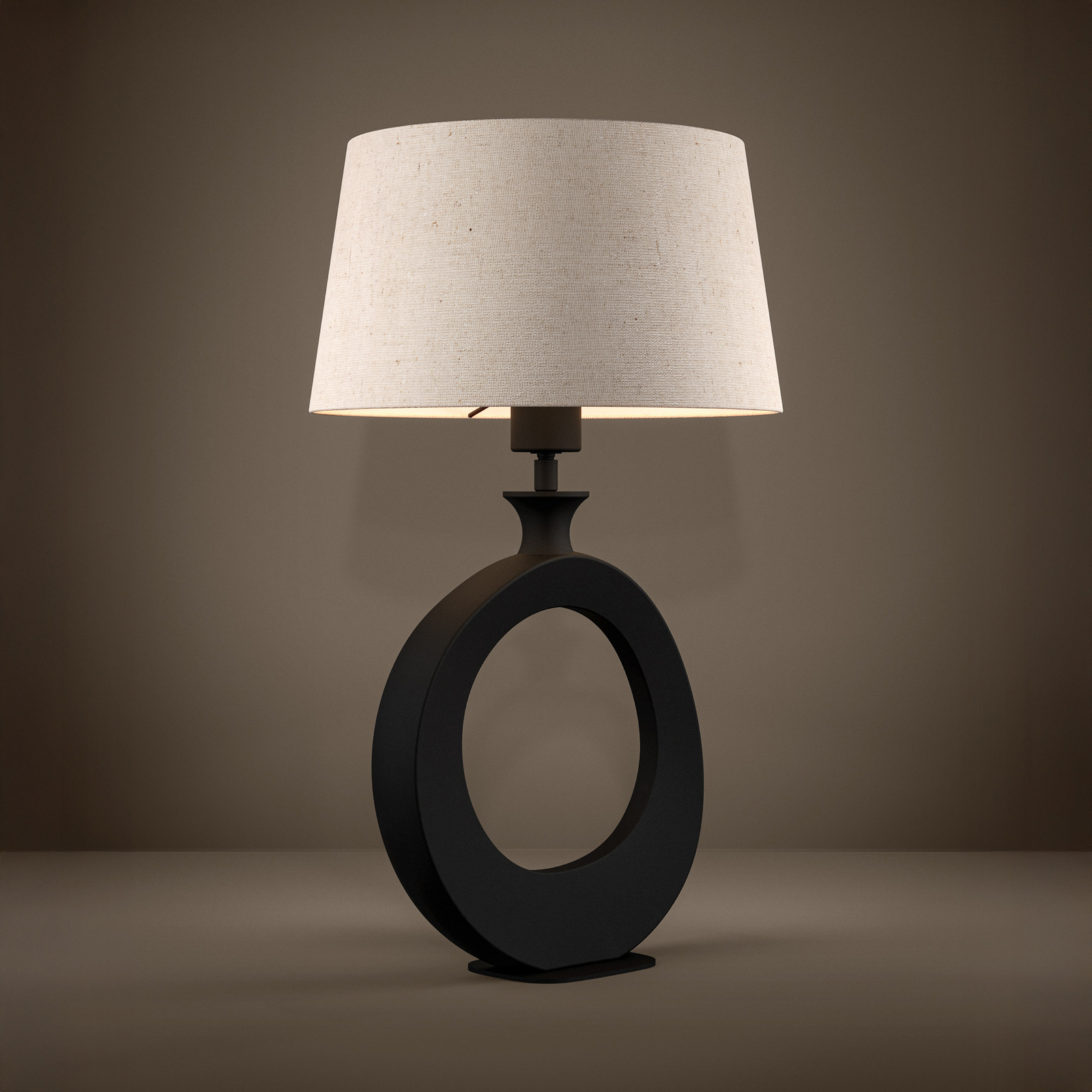 Stars of Light tafellamp Diezma, beige/zwart, hoogte 53 cm