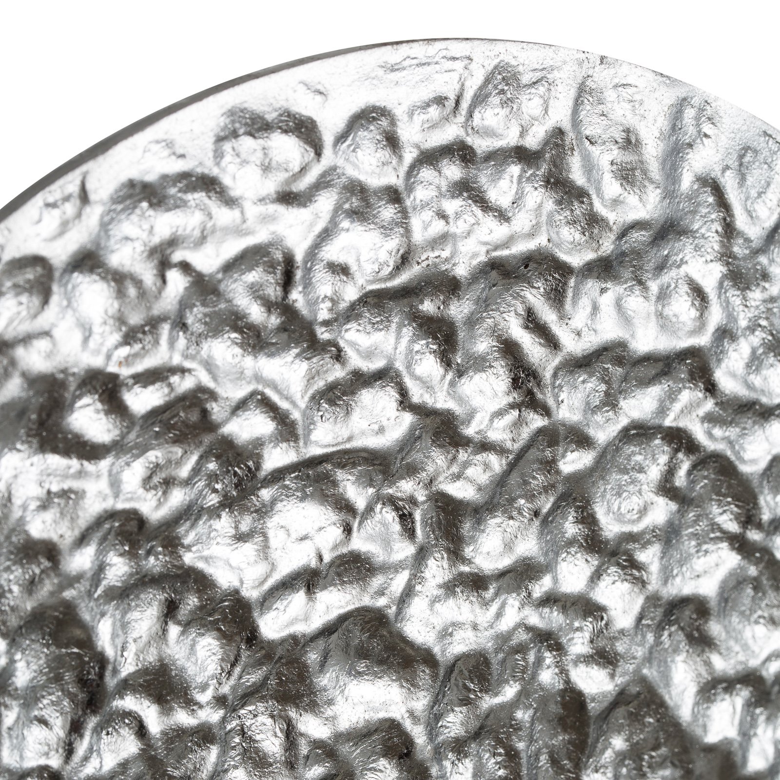 LED-vegglampe Meteor, Ø 27 cm, sølv