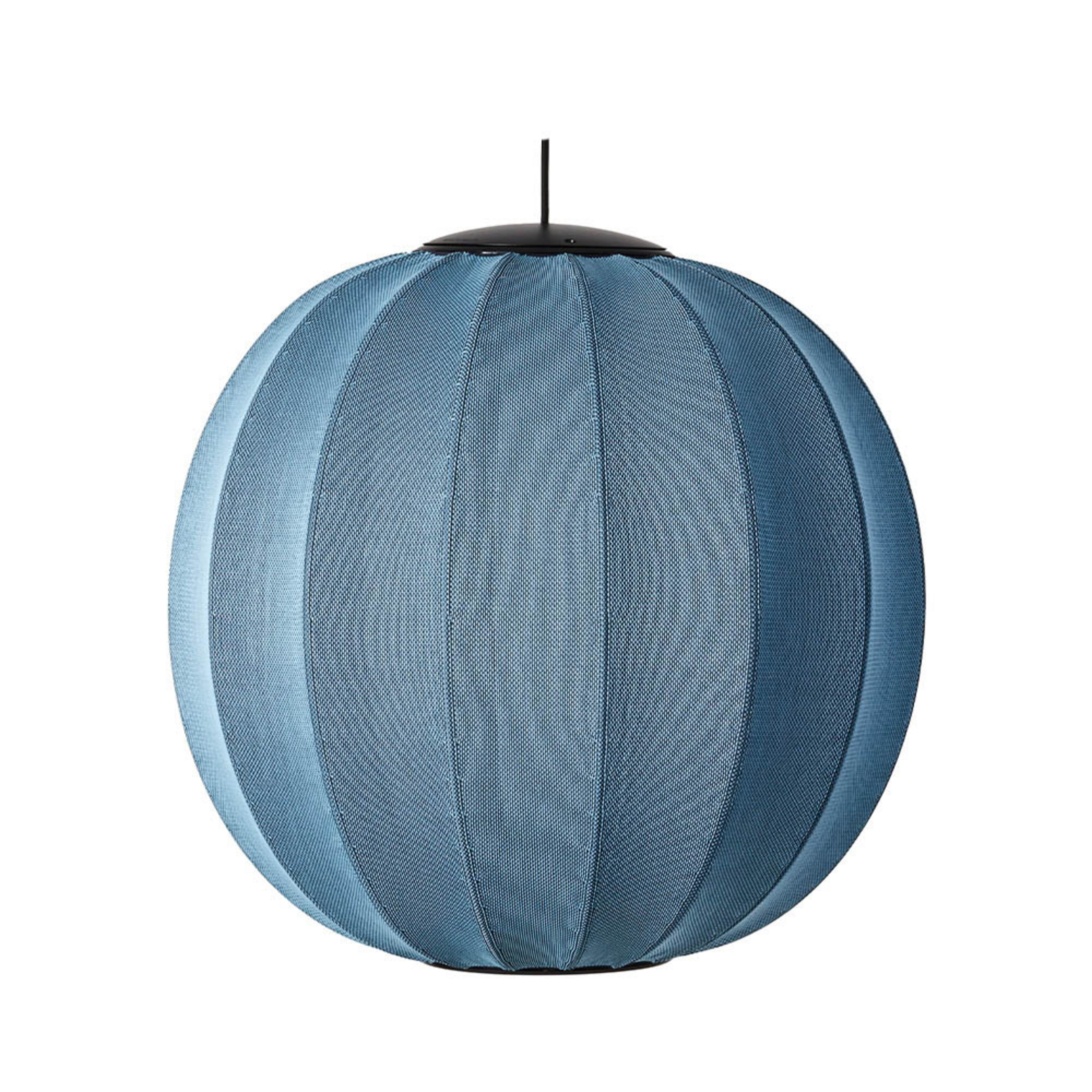 Knit-Wit 60 Round LED Lustră Pendul Blue Stone - Made By Hand