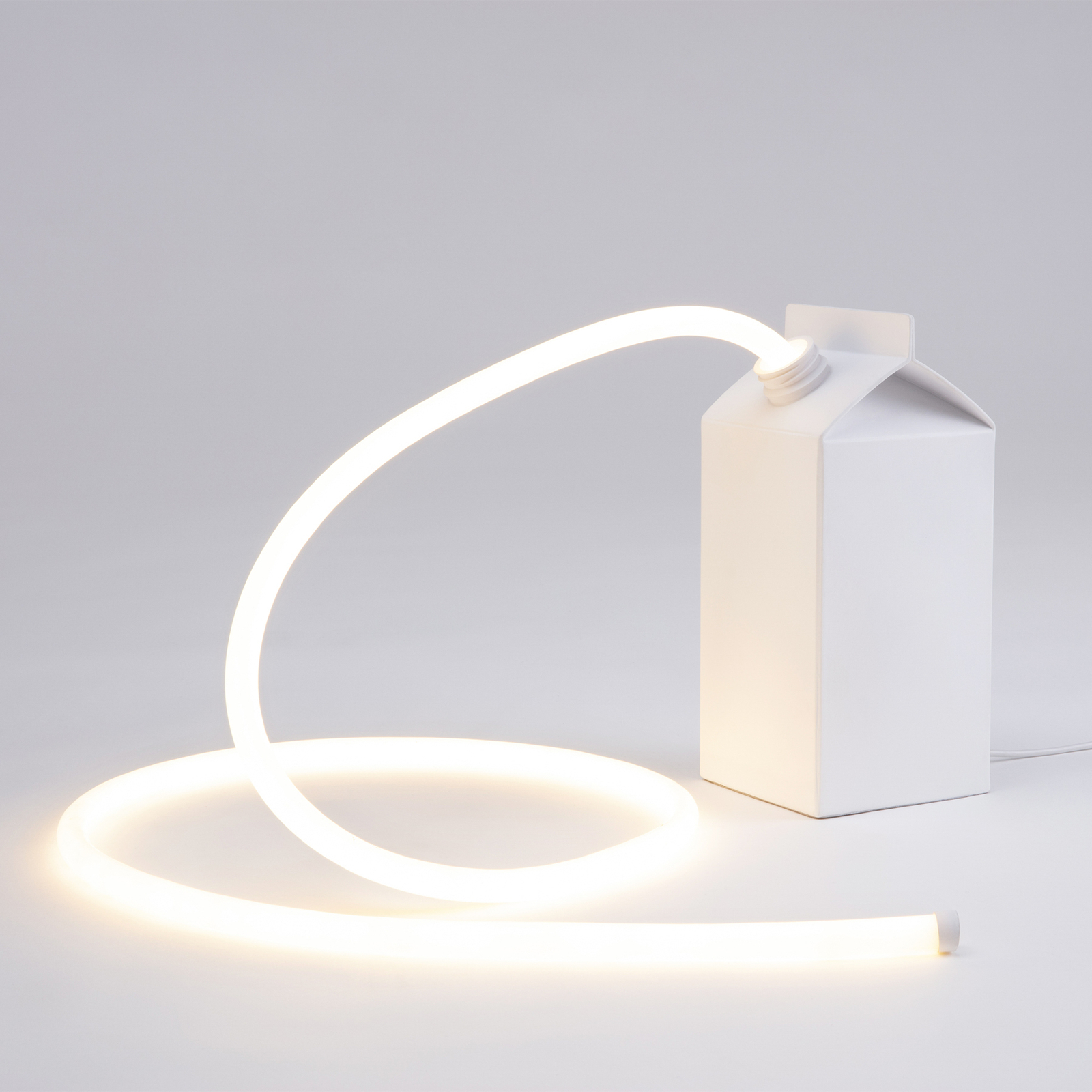 Lampada LED da tavolo Daily Glow cartone di latte