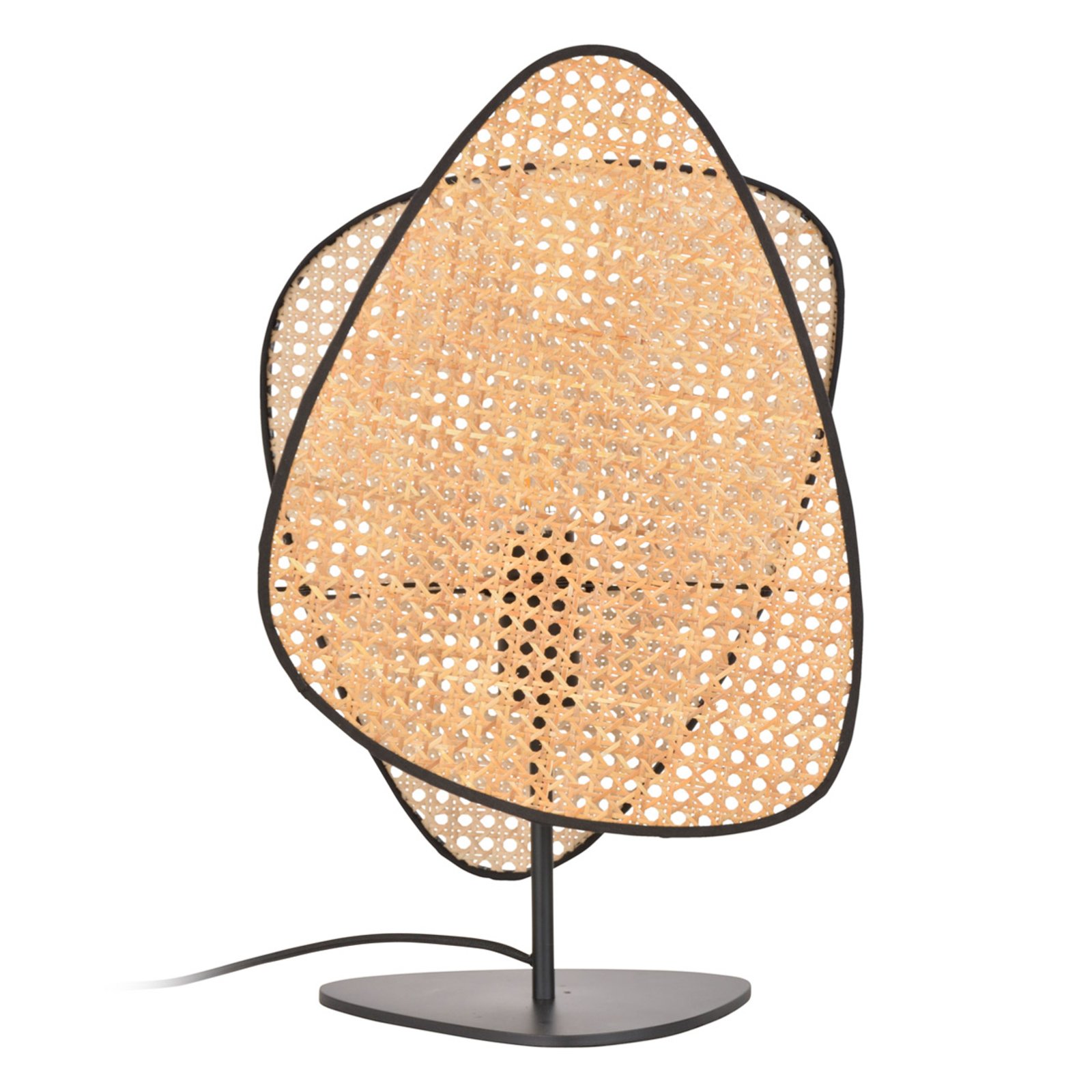 Tischleuchte Screen, natur, Rattan, 51 cm hoch - MARKET SET Tischleuchte Screen, natur, Rattan, 51 cm hoch - MARKET SET