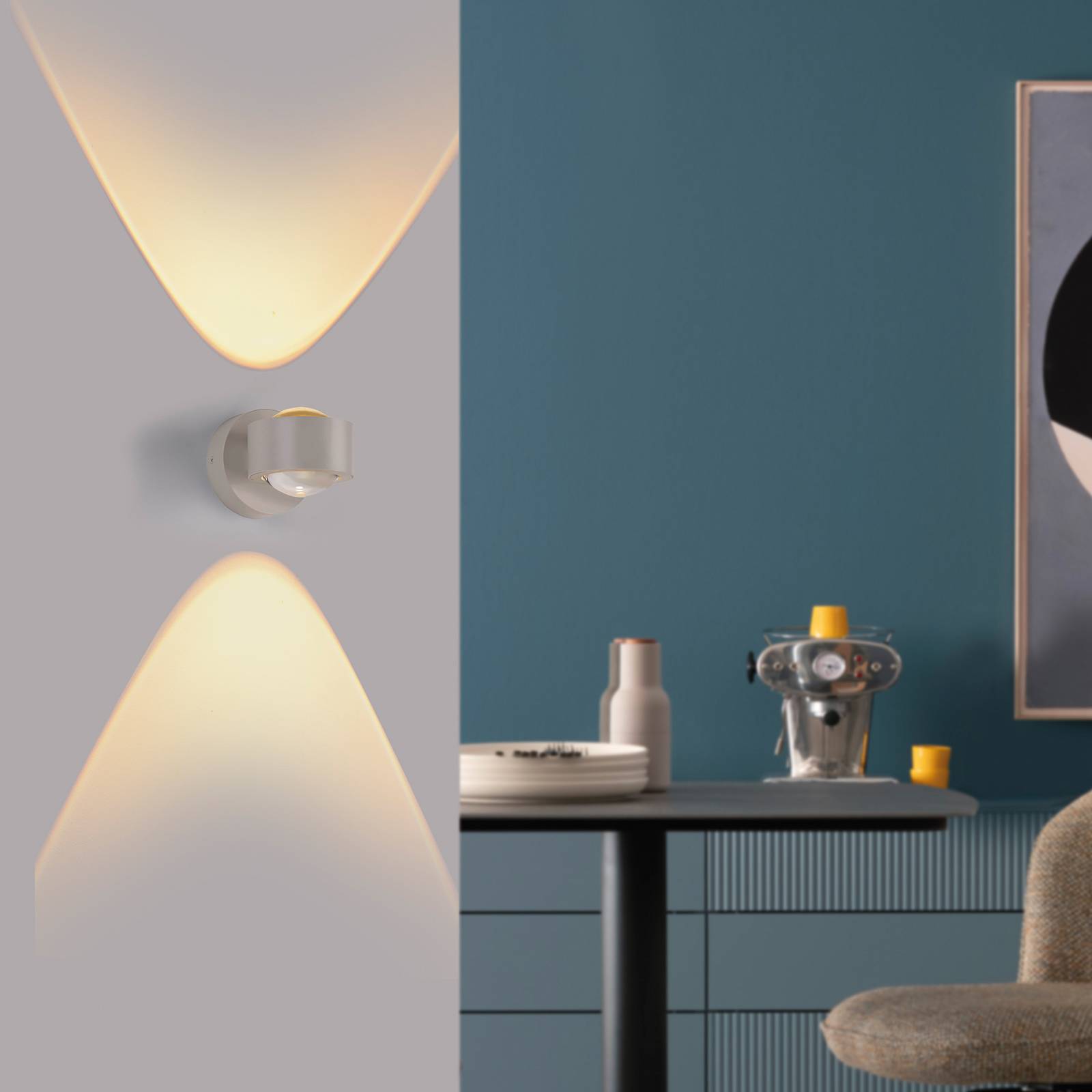 SCHÖNER WOHNEN LED-Wandlampe Chia, sandbrise 3.000 K up/down günstig online kaufen