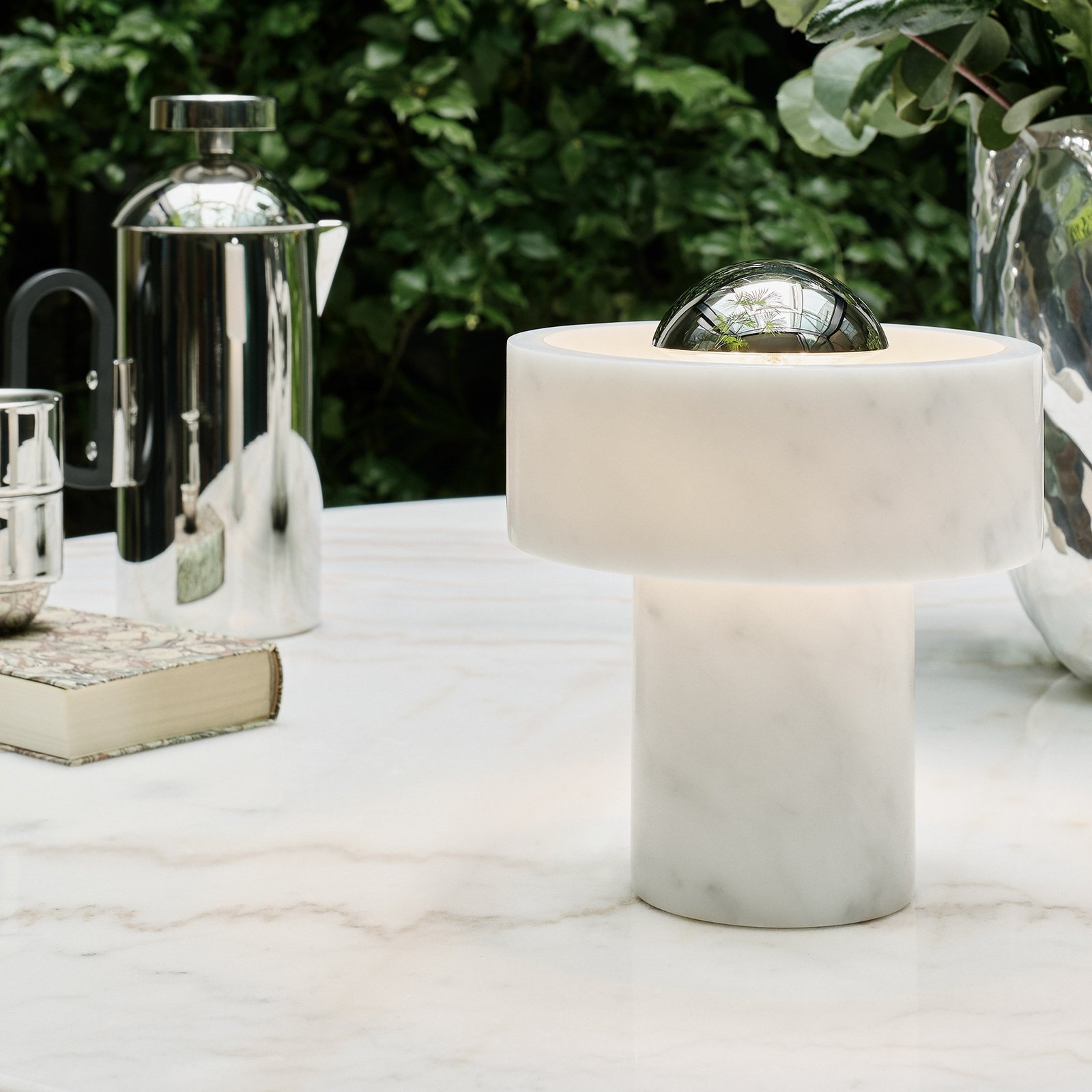 Stone Portable Table Lamp Silver - Tom Dixon