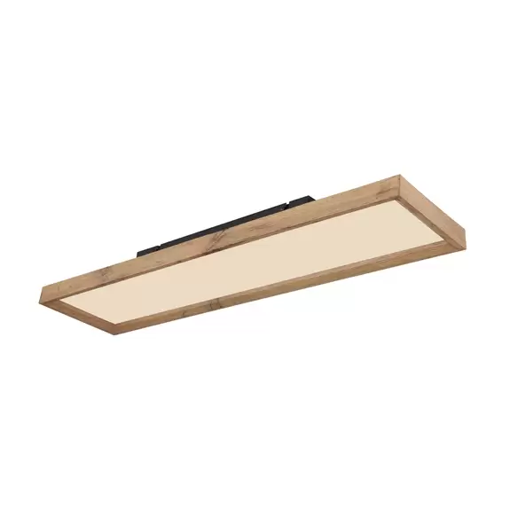 Lampenwelt LED-Deckenleuchte Cinderella Holz CCT 80 x 20 cm