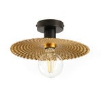 Piattino ceiling light, black/gold, Ø 28 cm