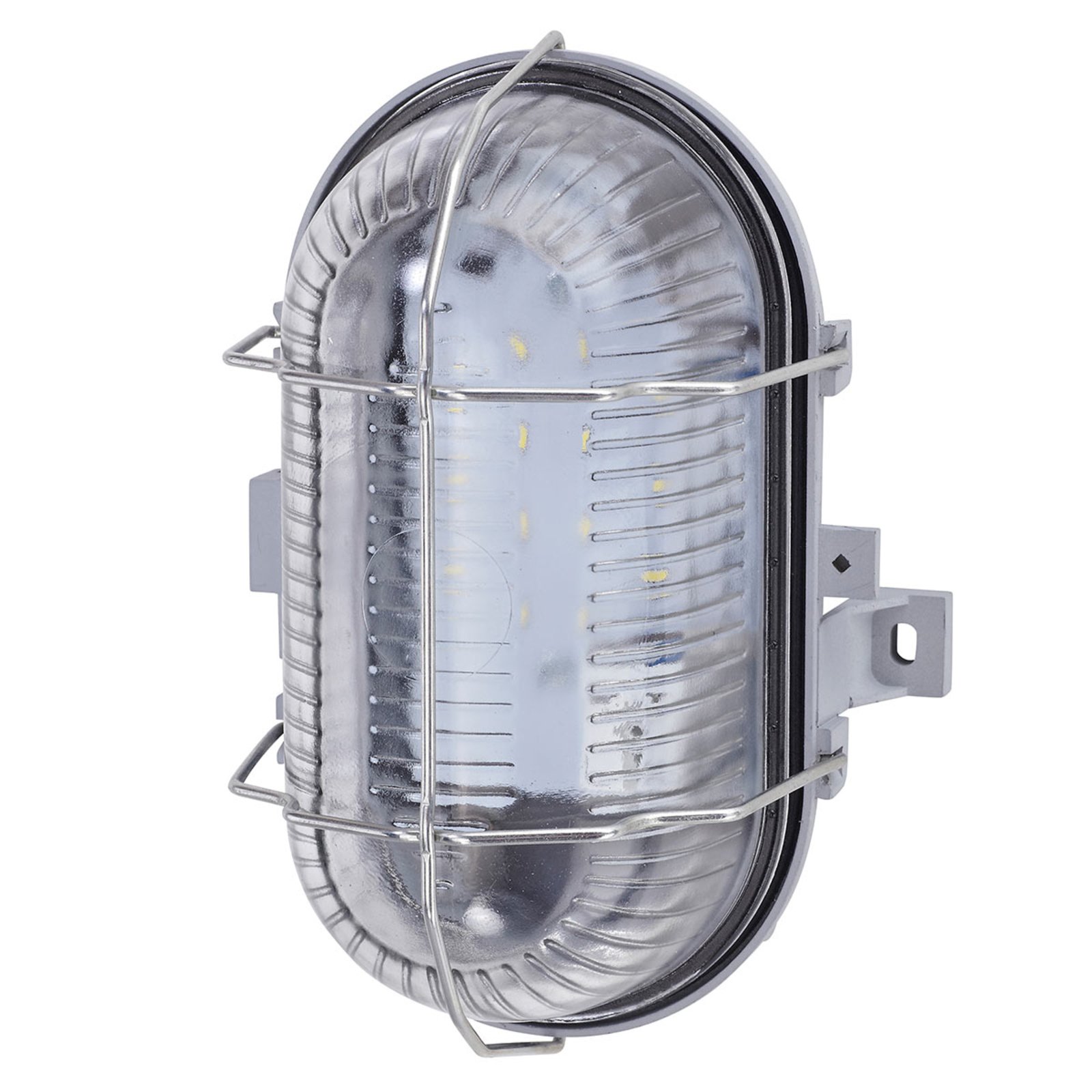 Impact-resistant LED wall light Pesch 8, IP44