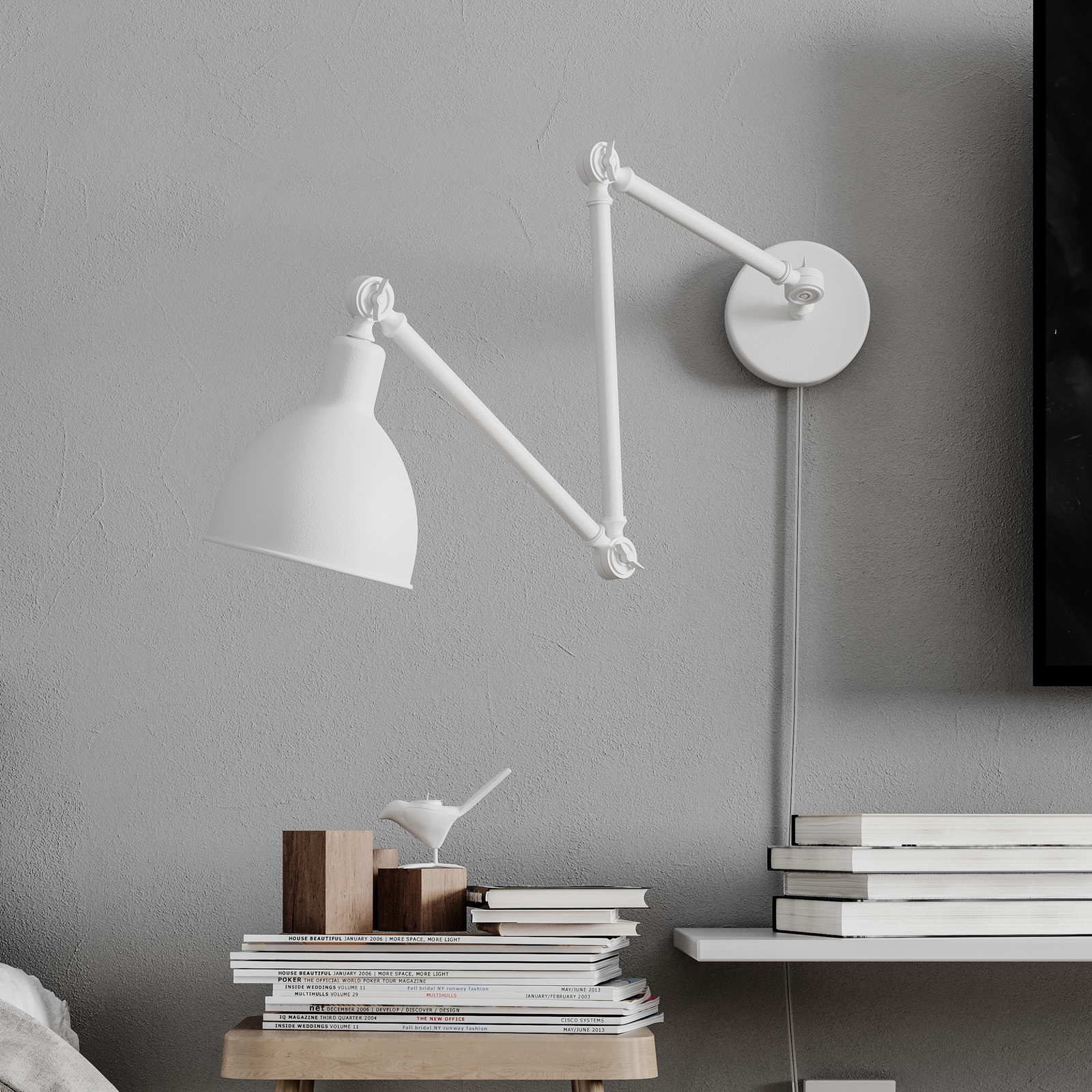 Bazar Vägglampa Vit - By Rydéns