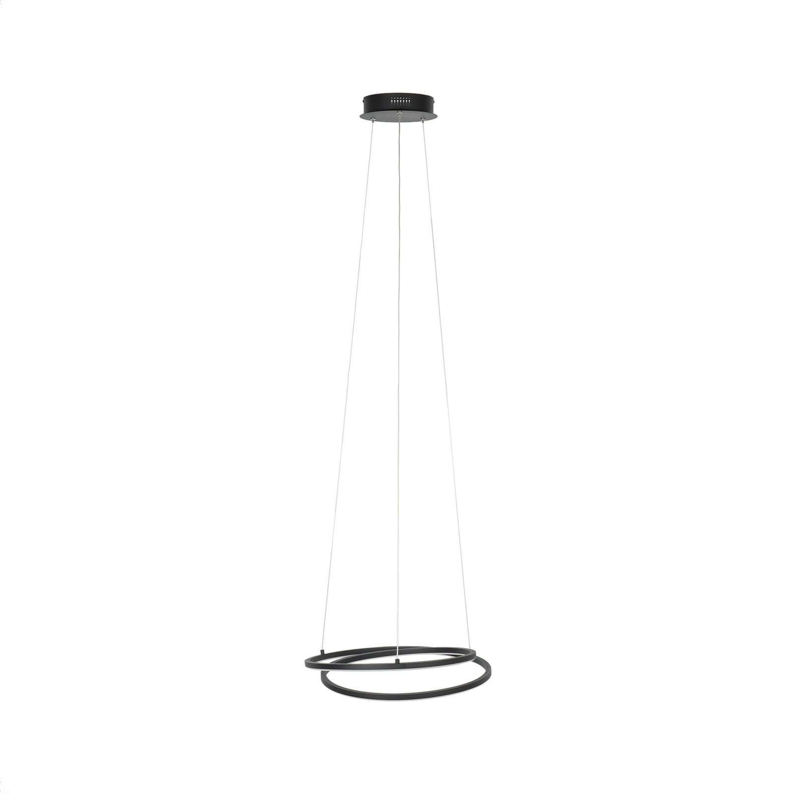 Lindby Raycho suspension LED, dimmable, noire