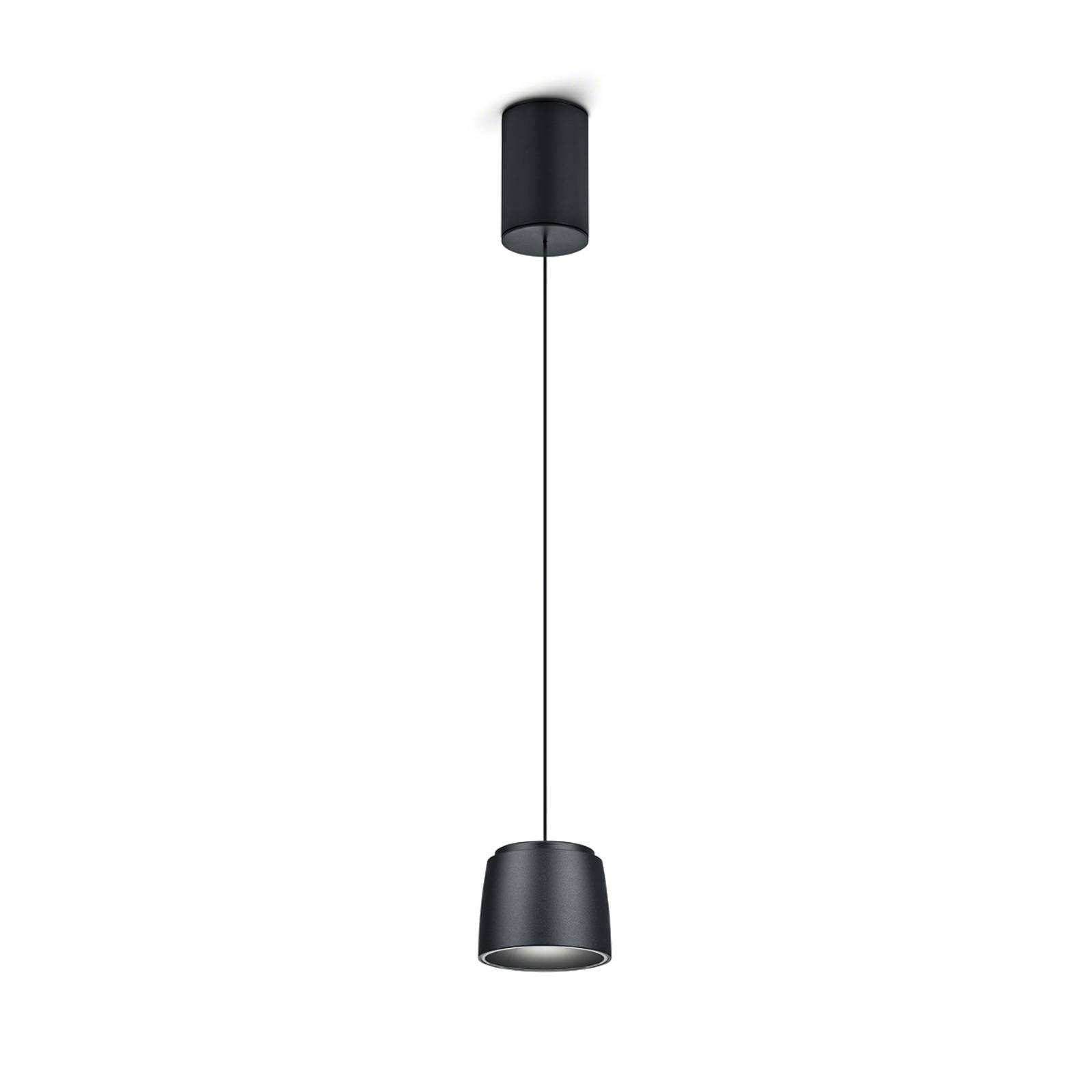 Helestra Ove LED-Hängeleuchte Ø9,5cm 927 schwarz