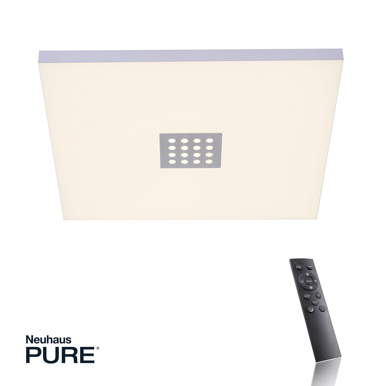 Neo LED-Deckenleuchte, 45 cm, alu, CCT, Fernbedienung - PURE Neo LED-Deckenleuchte, 45 cm, alu, CCT, Fernbedienung - PURE