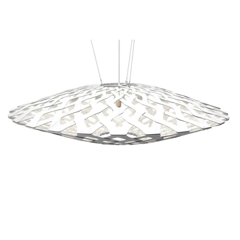 David Trubridge ltd - Flax Pendelleuchte Ø150 Weiß 2 Seiten David Trubridge