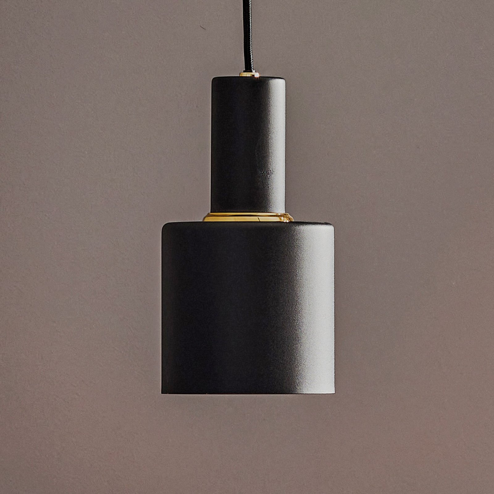 Selma függő lámpa, egy izzós, fekete Ø 12 cm
