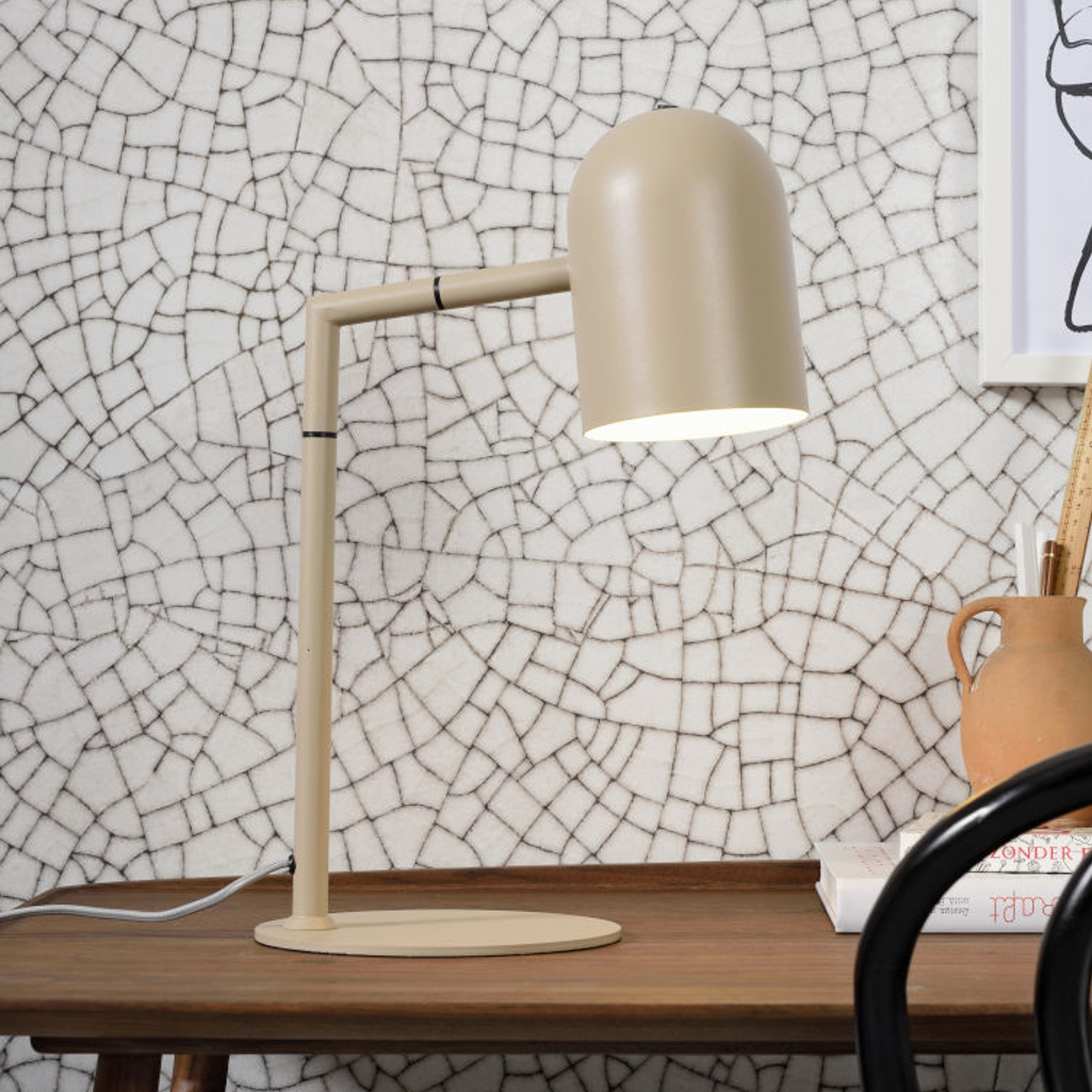 IT'S ABOUT ROMI Marseille table lamp, sand colour