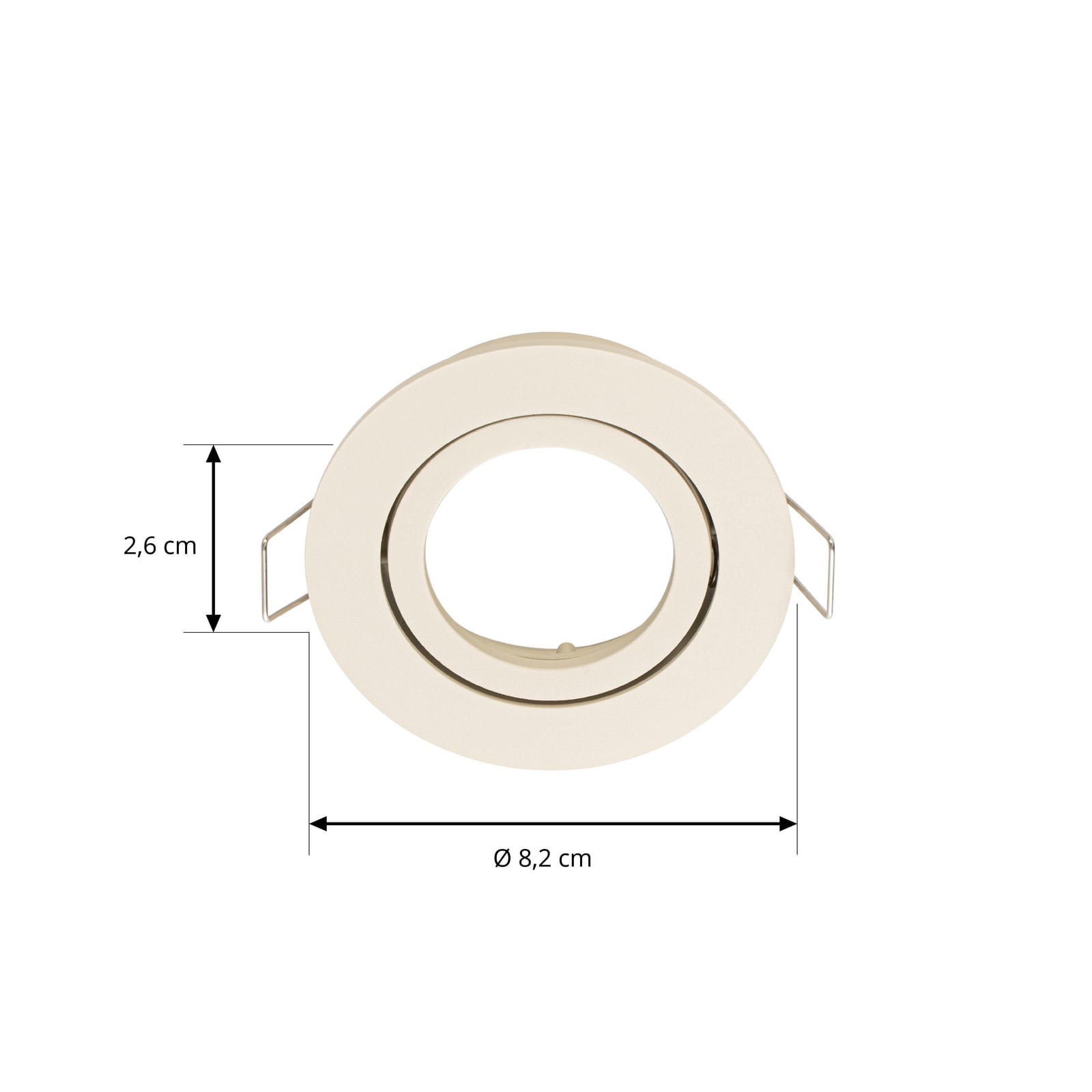 Arcchio Downlight Zyron, smilškrāsā, Ø 8,2 cm