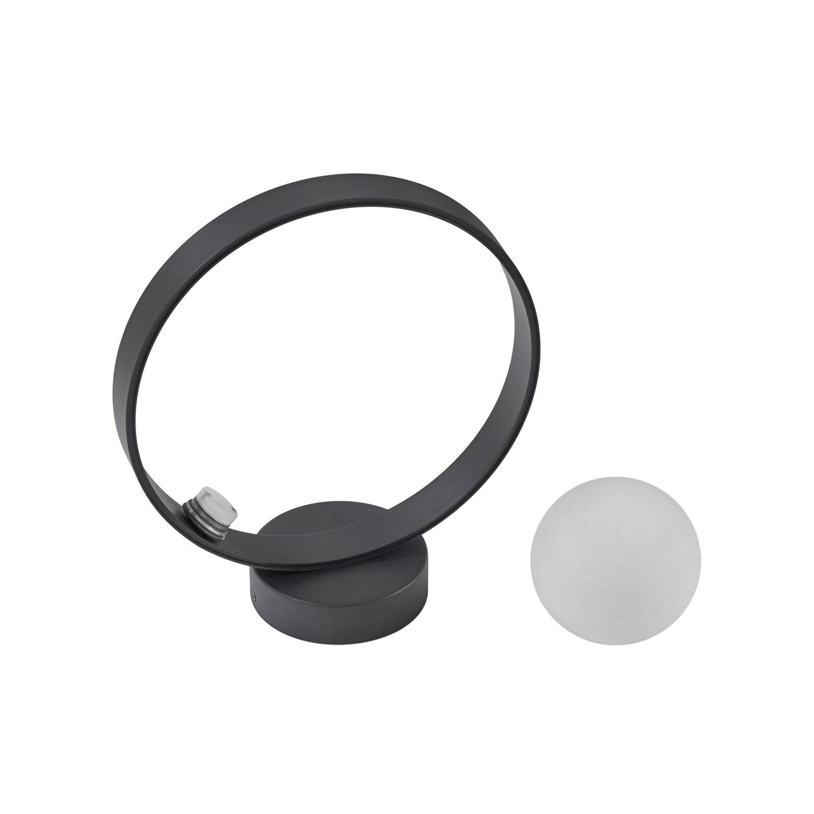 Luneo LED Wandleuchte Schwarz/Opal - Lucande