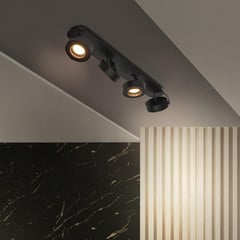 LEDVANCE Venus LED laevalgusti, 3000 K, 4-valgusti, must