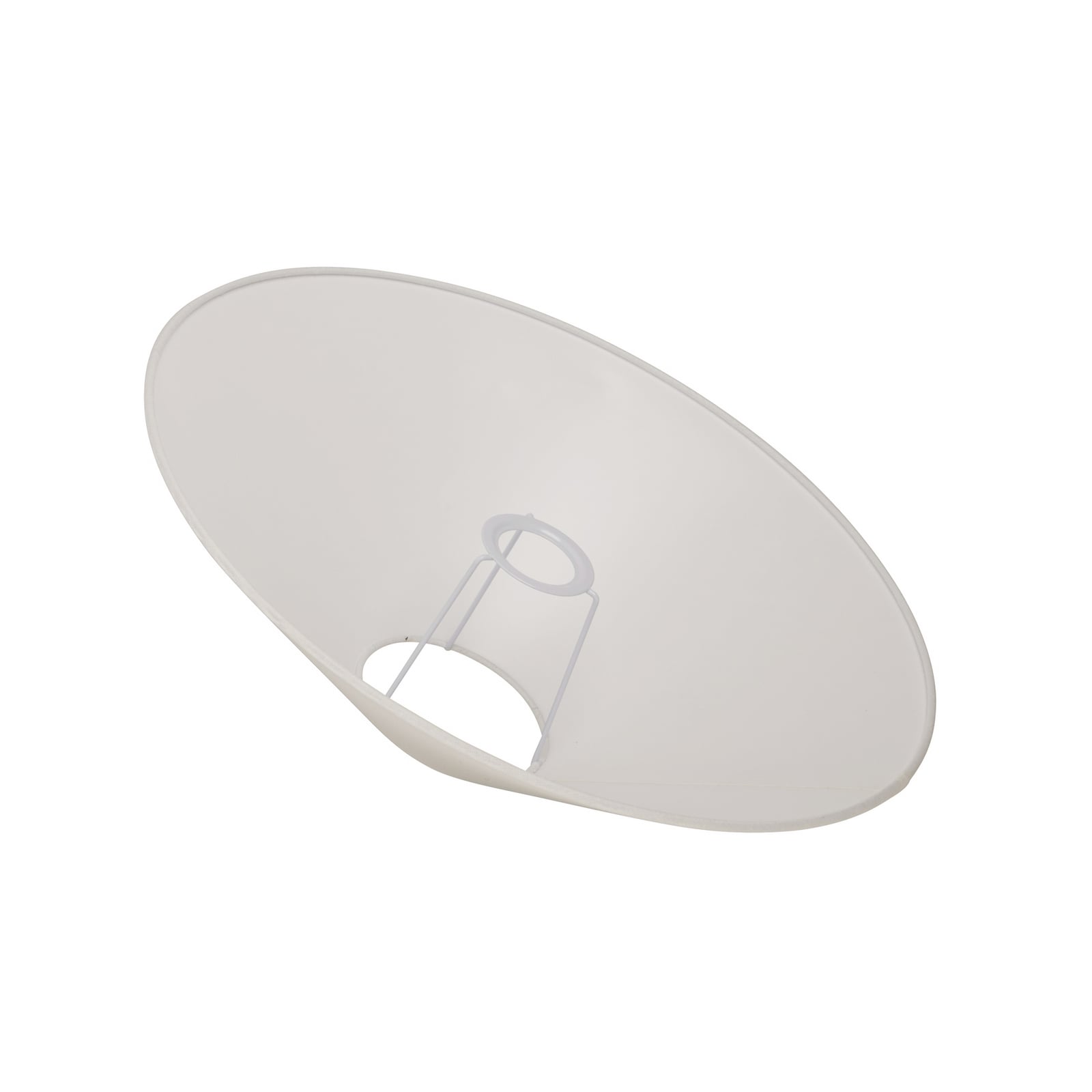 Abat-jour Basic plat, blanc, Ø 42 cm, lin - Watt & Veke