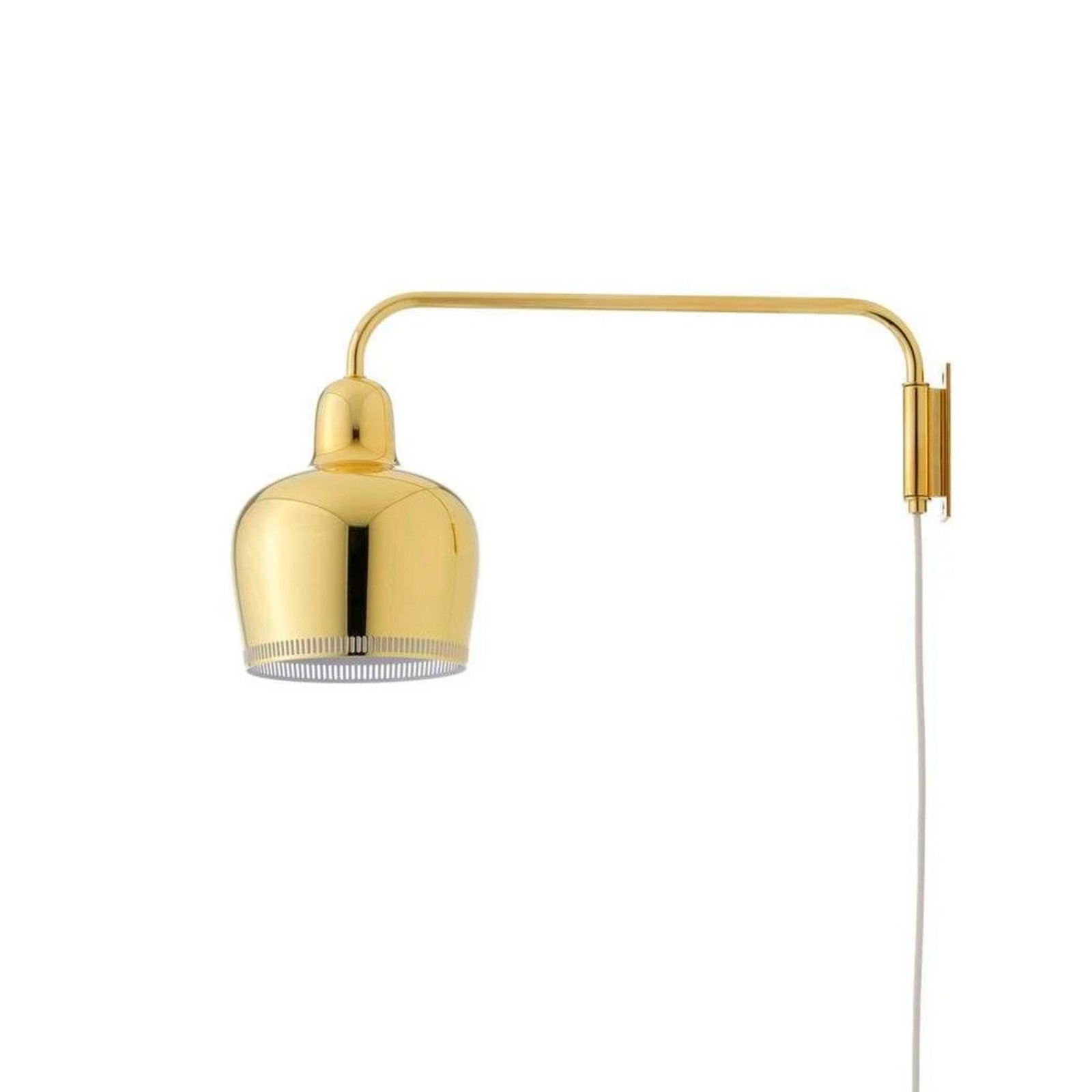 A330S Golden Bell Wall Lamp Brass/White - Artek