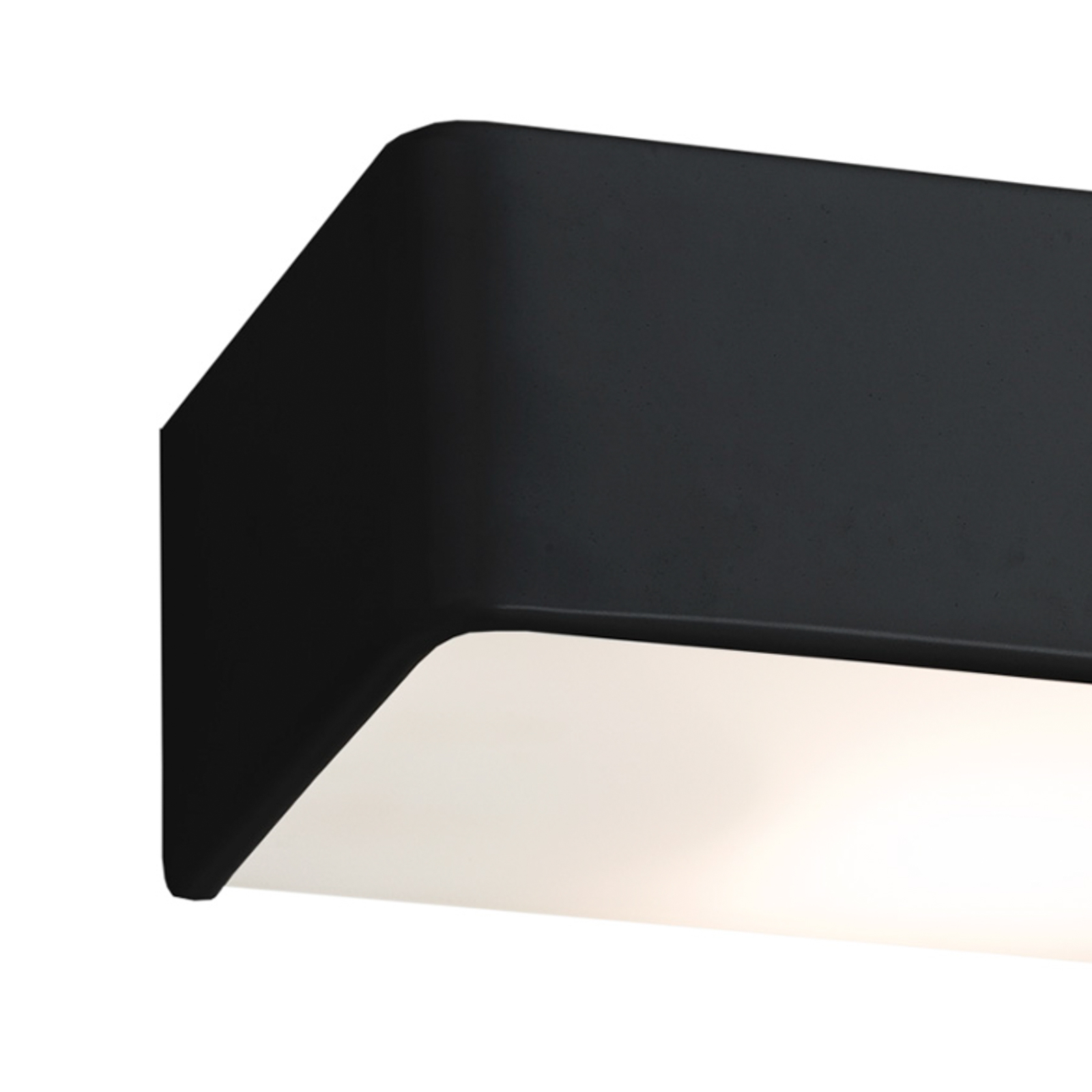 Nástěnné světlo Rauma, černá, šířka 20 cm