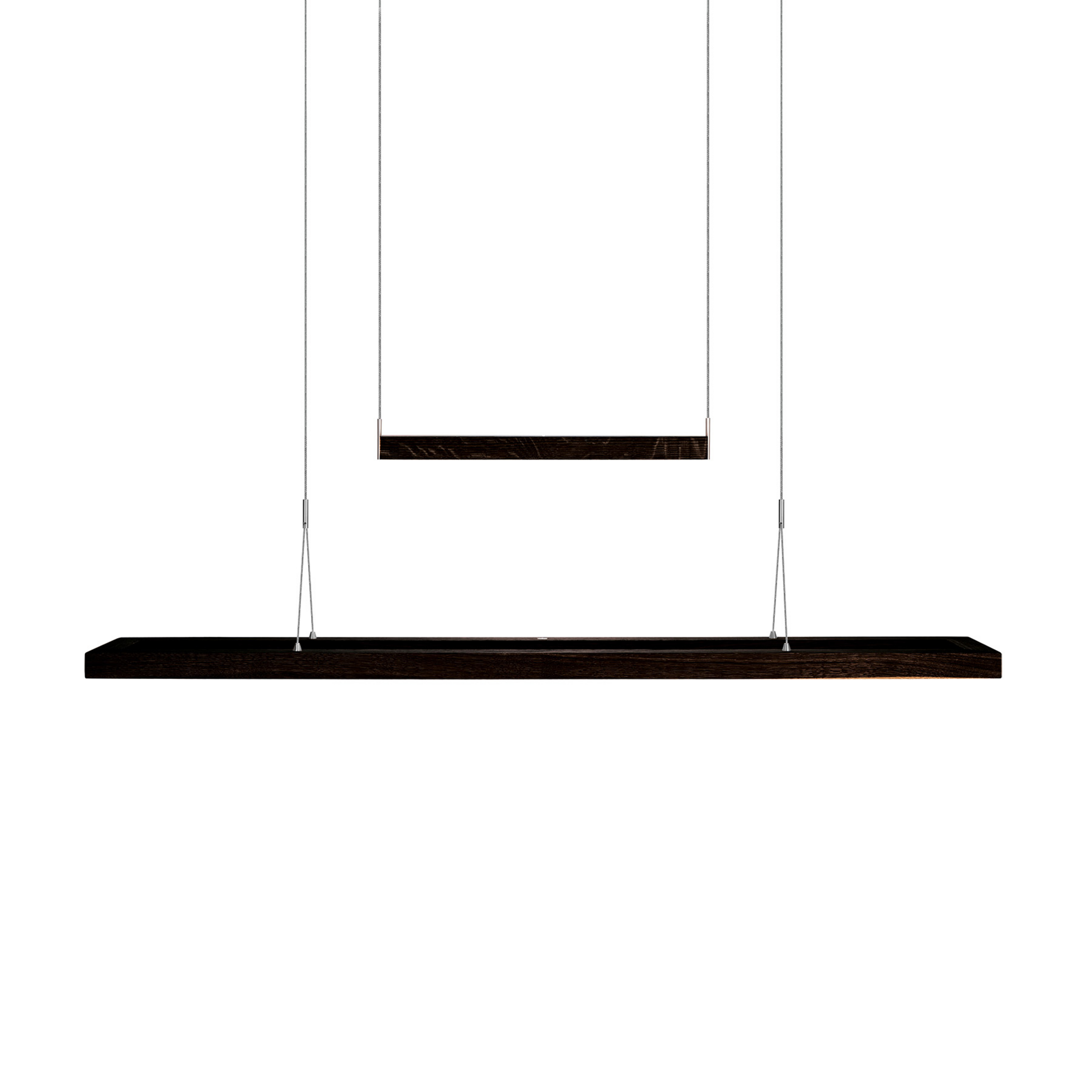 HerzBlut Amalia suspension LED, chêne charbon