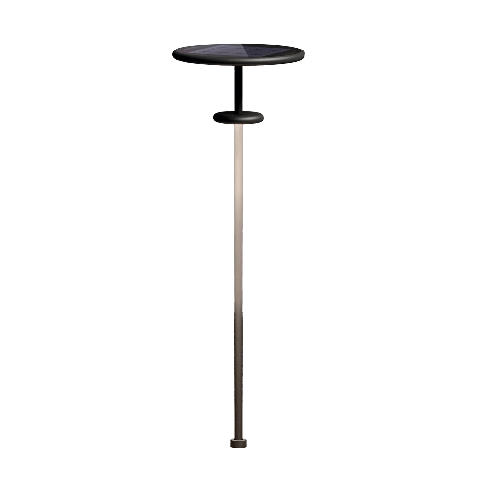 KLEWE LED ηλιακός λαμπτήρας PLANET B ανθρακί 160 cm ακίδα εδάφους IP65