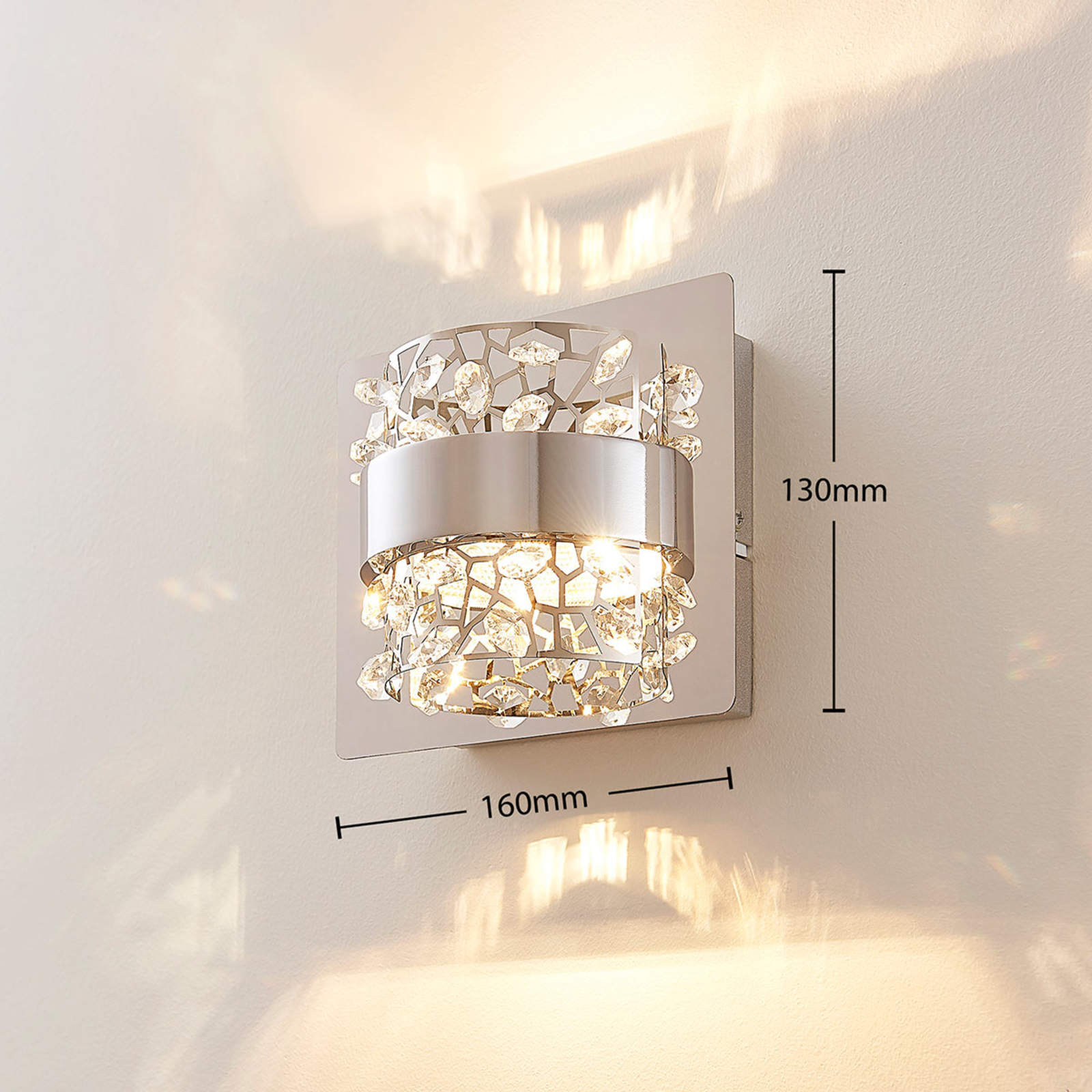 Neelie LEDWandlamp Chrome - Lucande
