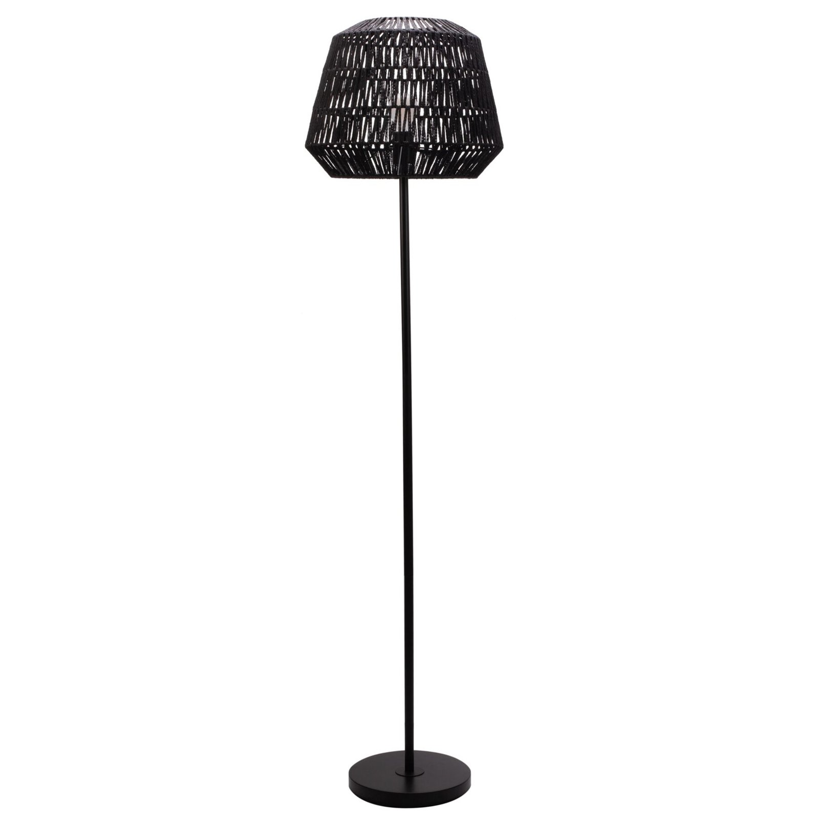 Pauleen Timber Pearl floor lamp, mesh lampshade