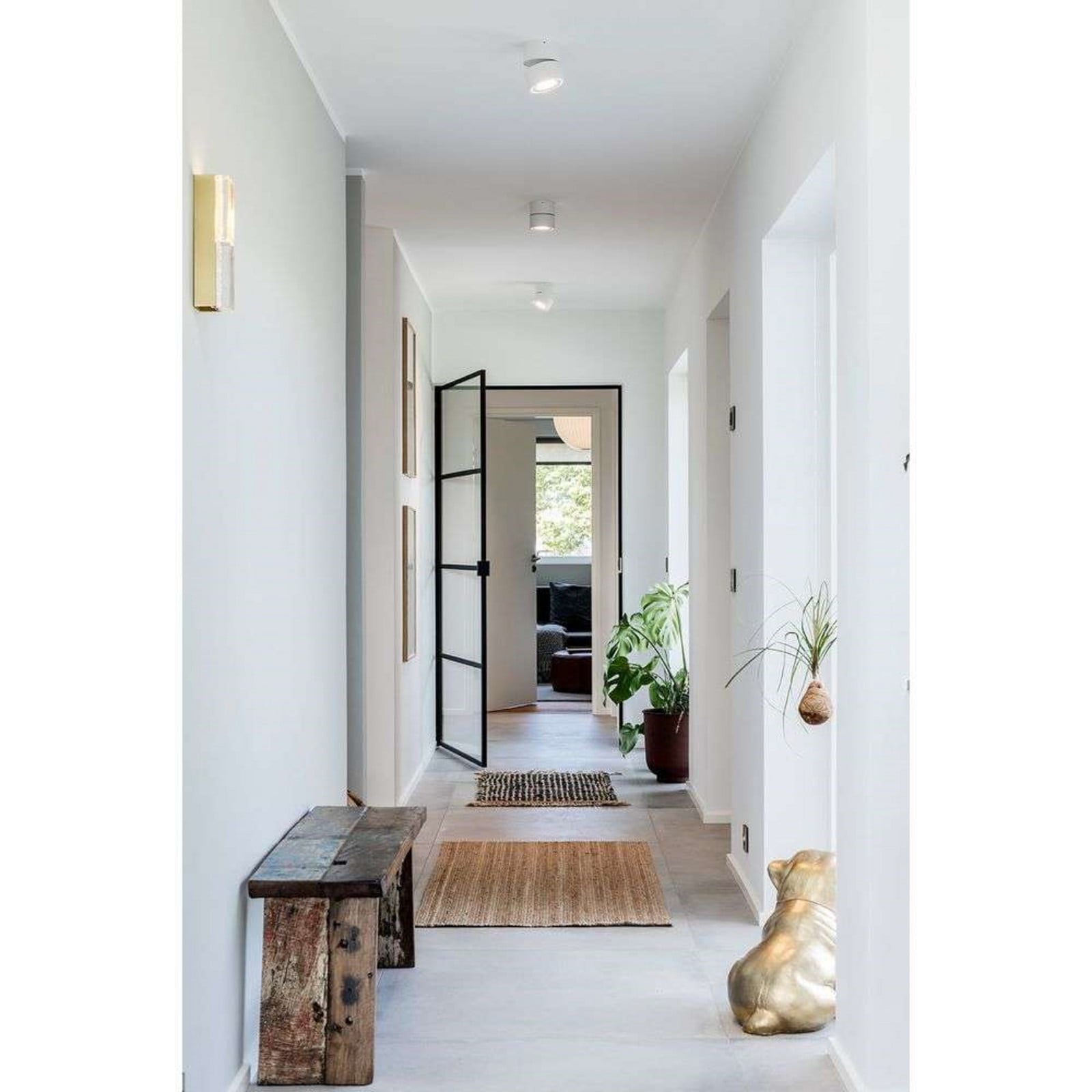 Easy W100 LED Påbygningsspot 2700K Brass ANTIDARK - Stue - Aluminium billede