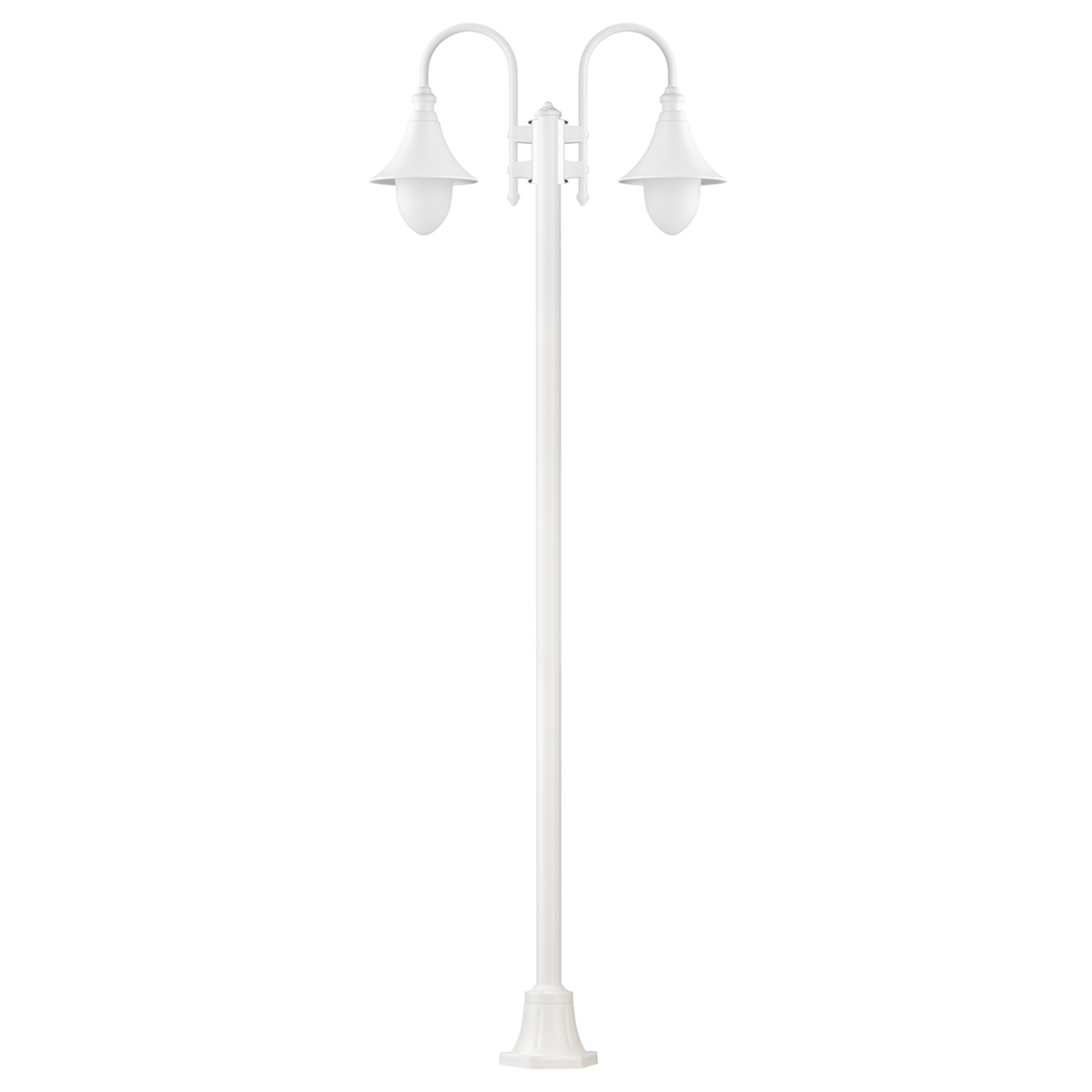 LCD Miranda, mastlampe med to lyskilder, hvit - Hvit / opal