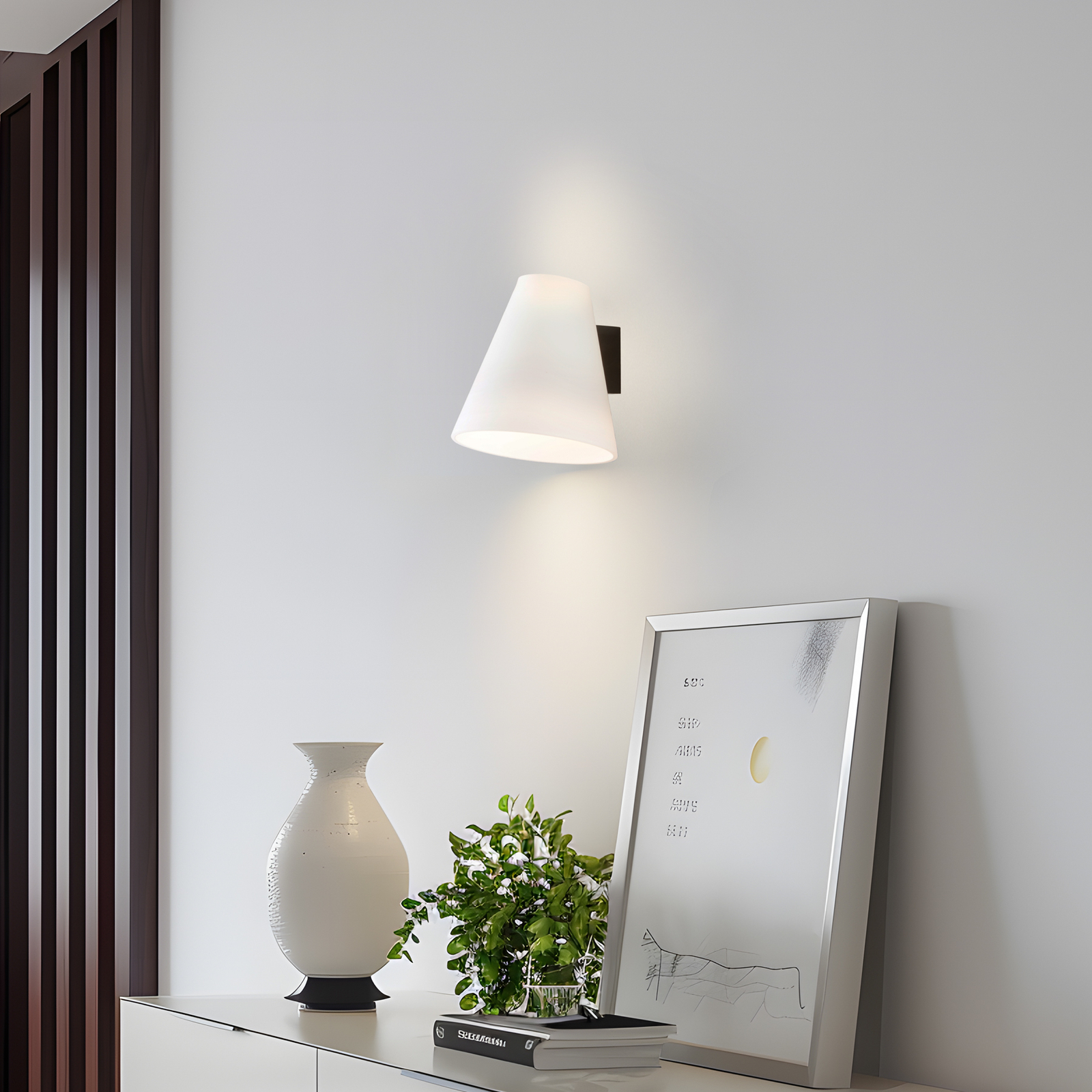 Timido Applique Murale Blanc/Noir - Lucande