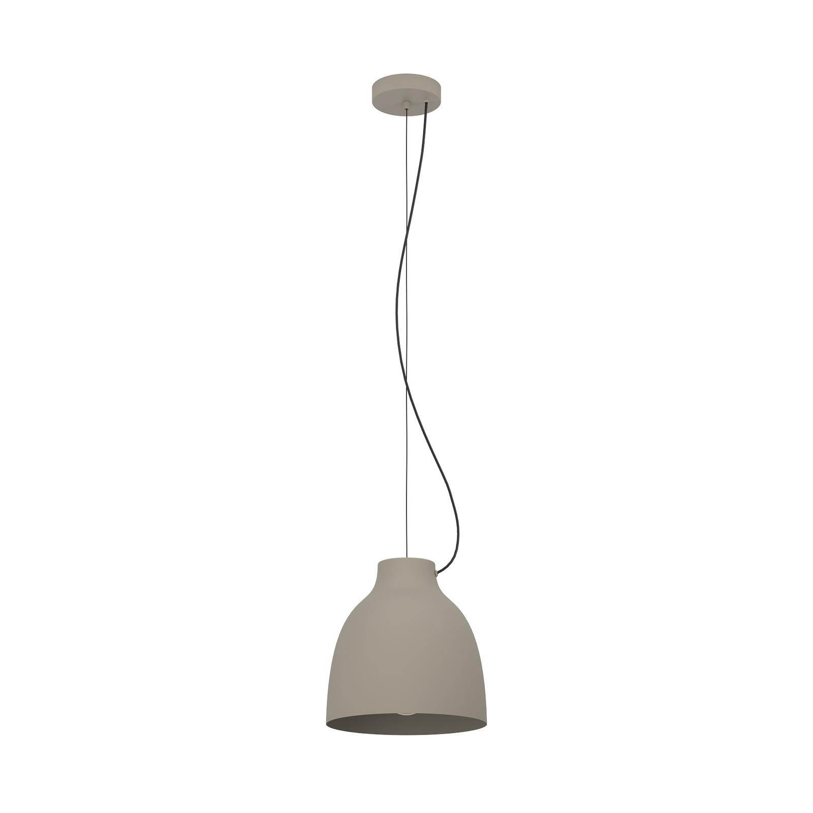 Suspension Camasca, 1 lampe, Ø 28 cm, taupe
