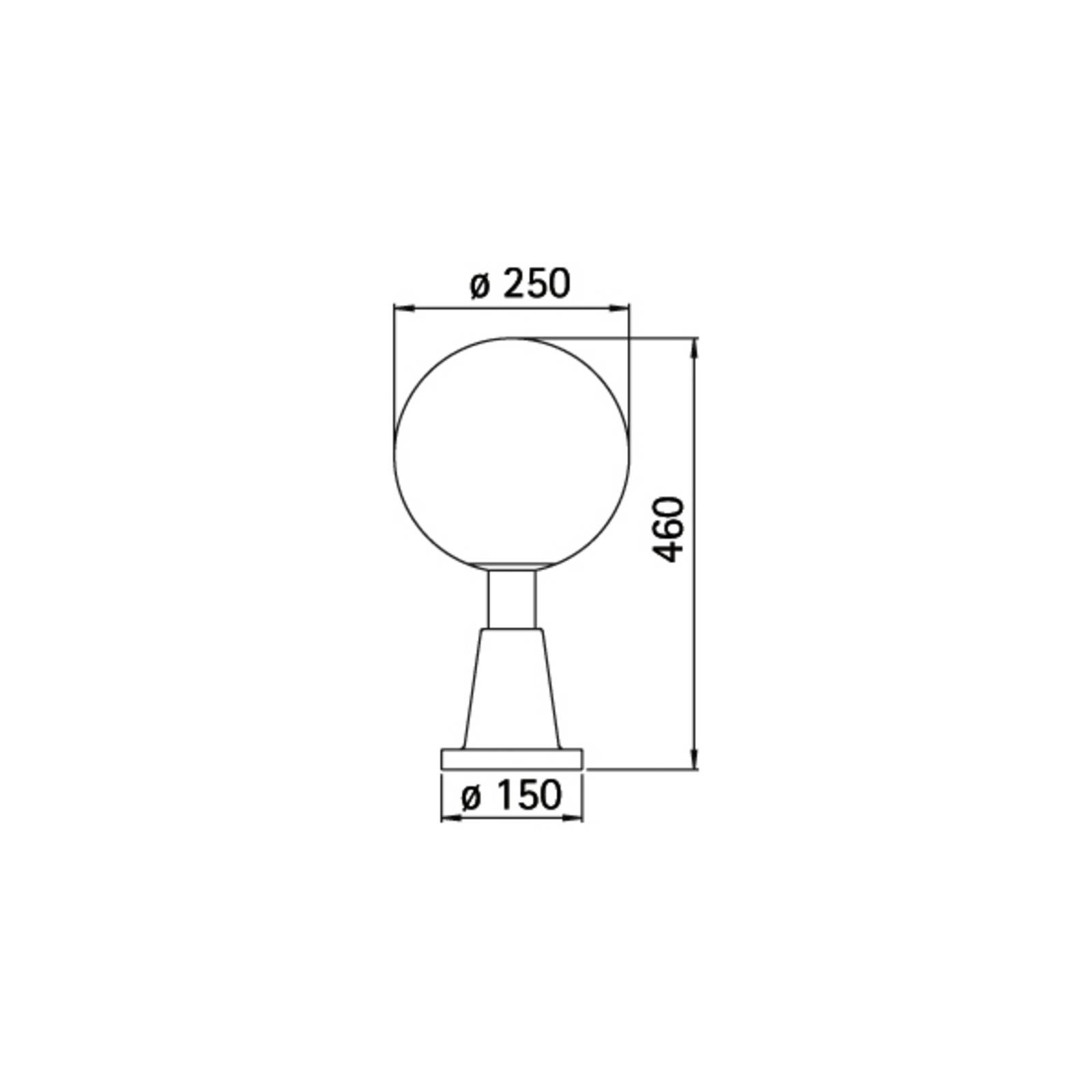 Albert Leuchten Luminaire pour socle en cristal noir