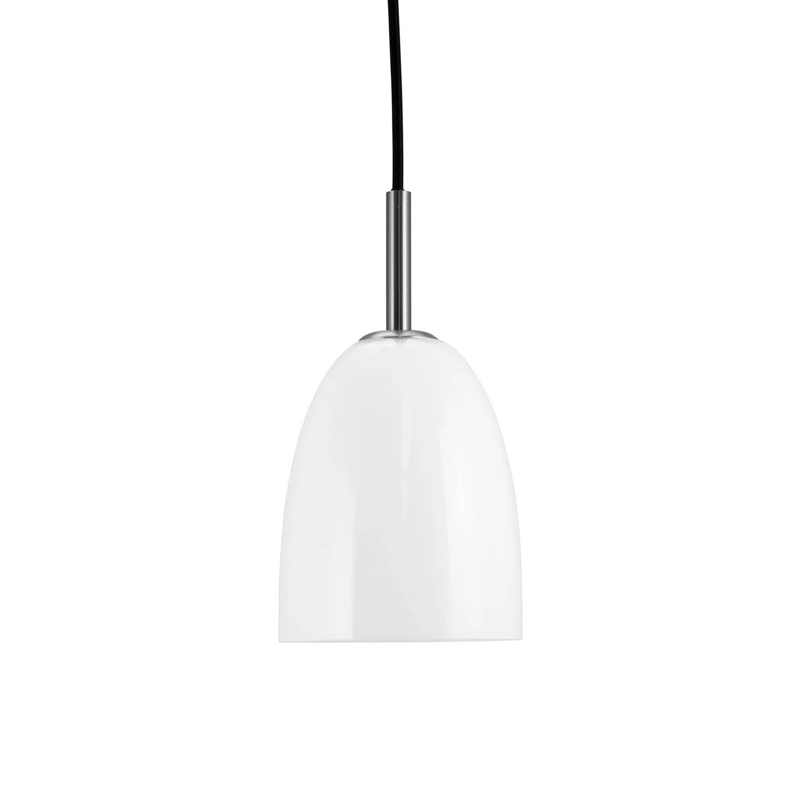 Dyberg Larsen viseća svjetiljka Jazz opal/čelik, Ø 12 cm, staklo