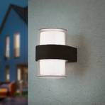 Molina LED lauko sieninis šviestuvas, apvalus, antracito spalvos