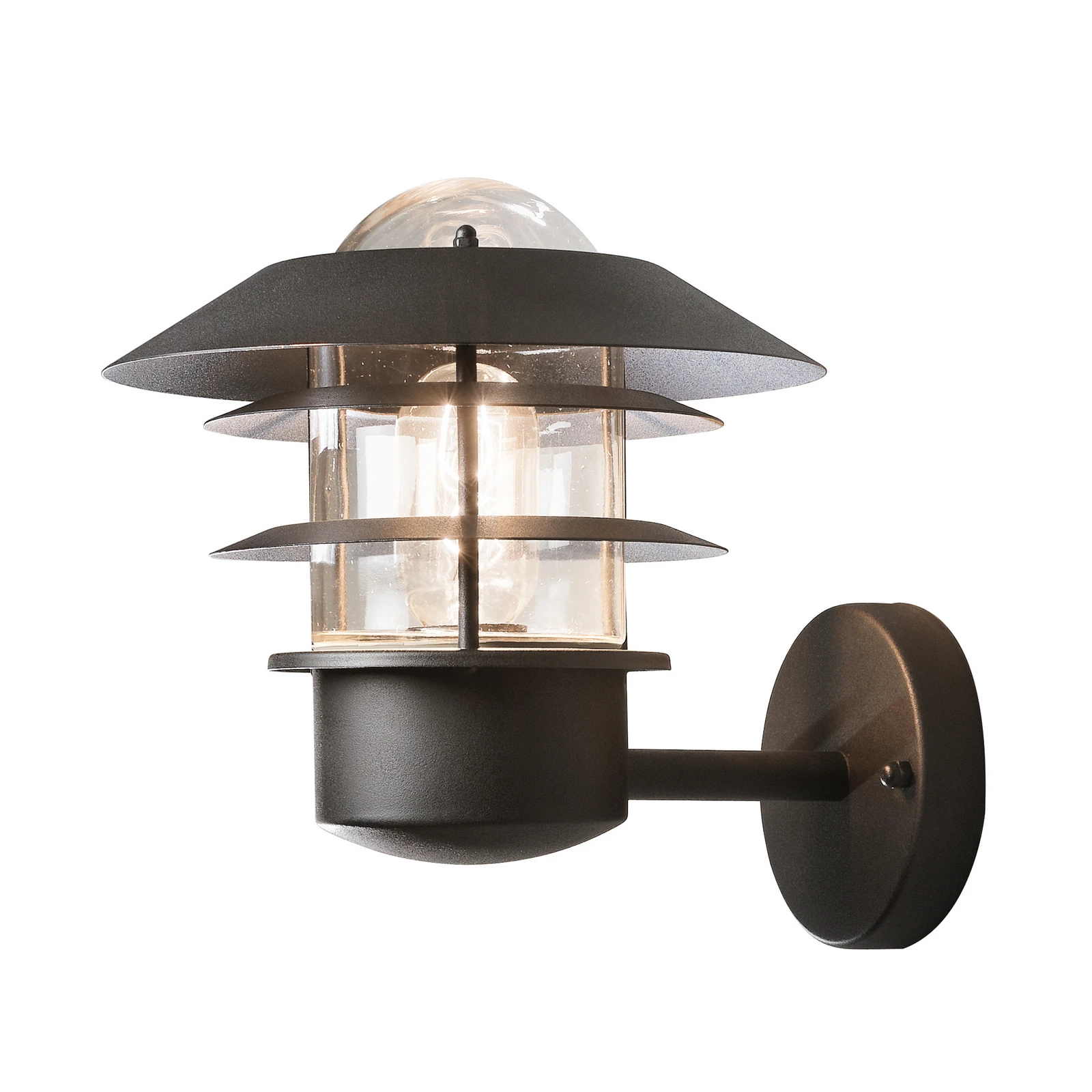 Außenwandleuchte Modena, stehend, schwarz