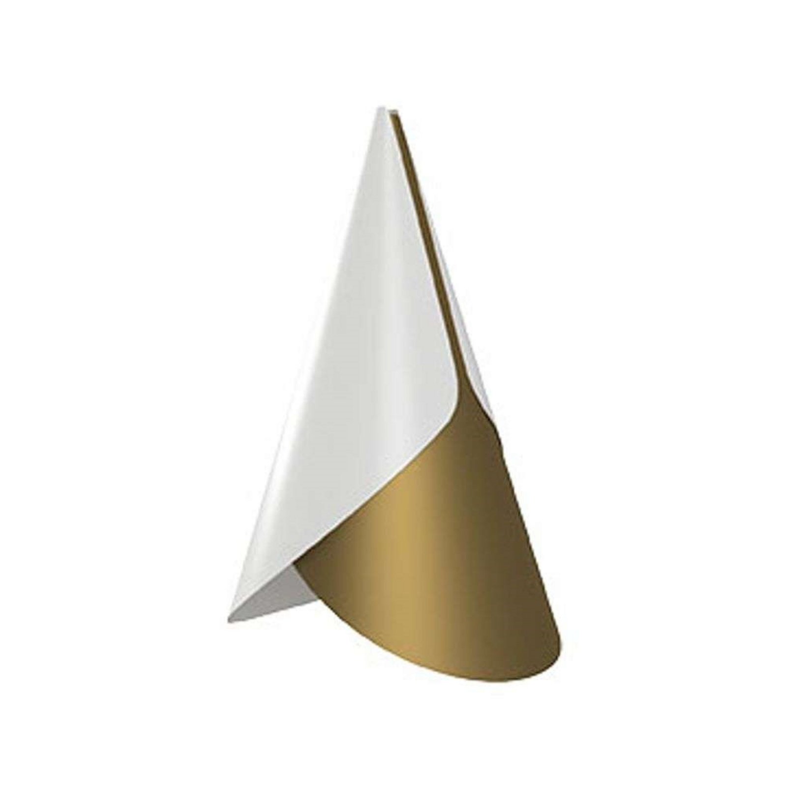 Cornet Abajur White & Brass - UMAGE