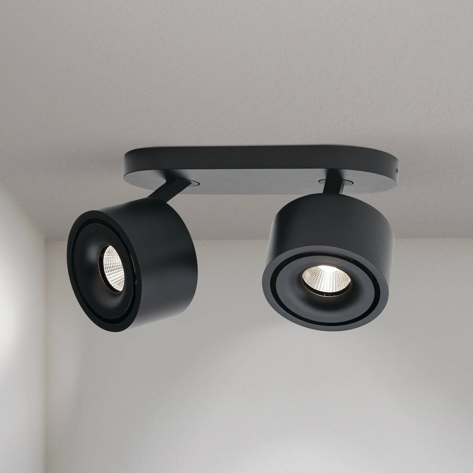 Orion Spot pour plafond LED Specter noir longueur 19,4 cm aluminium