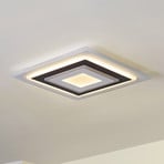 Lindby LED stropní svítidlo Rebeka, 50 x 50 cm, CCT, stmívatelné