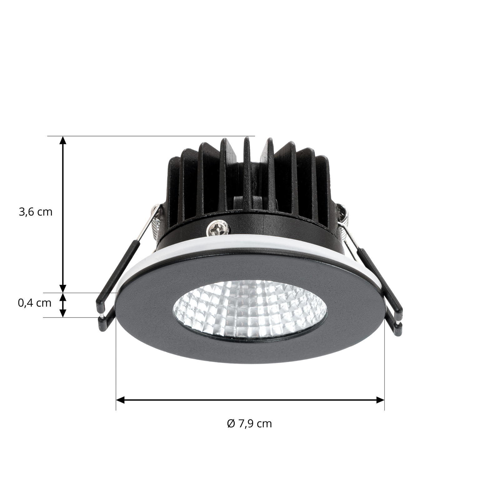 Arcchio LED stropné svietidlo Lirin, čierne, 4 000 K