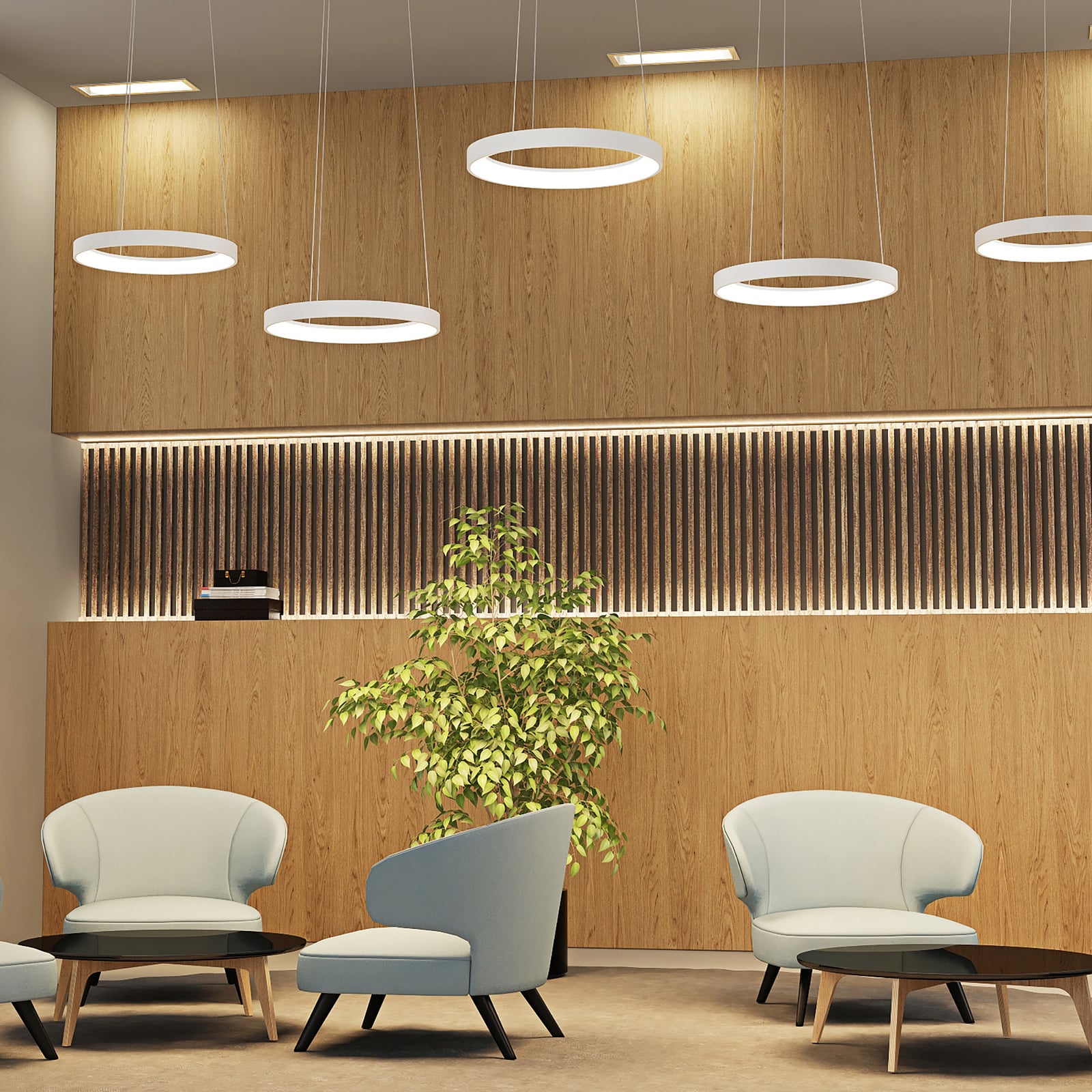 Vivy LED lógó világítás, fehér, Ø 38 cm, fém - Arcchio