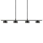 Clyde LED-riippuvalaisin, 4-lamppuinen, musta, pituus 115 cm – Nordlux