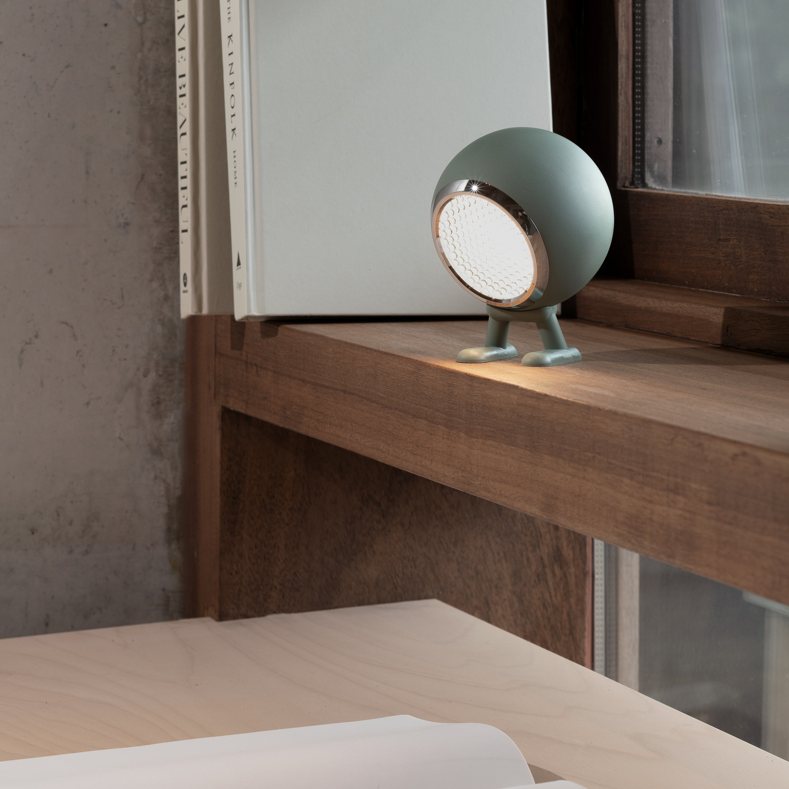 Norbitt 3.0 LED rechargeable desk lamp, green, CCT - MR. WATTSON