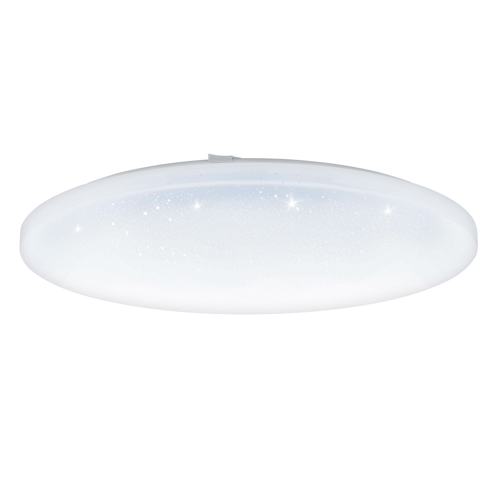 Eglo LED-taklampe Frania med krystalleffekt, rund - Hvit / opal