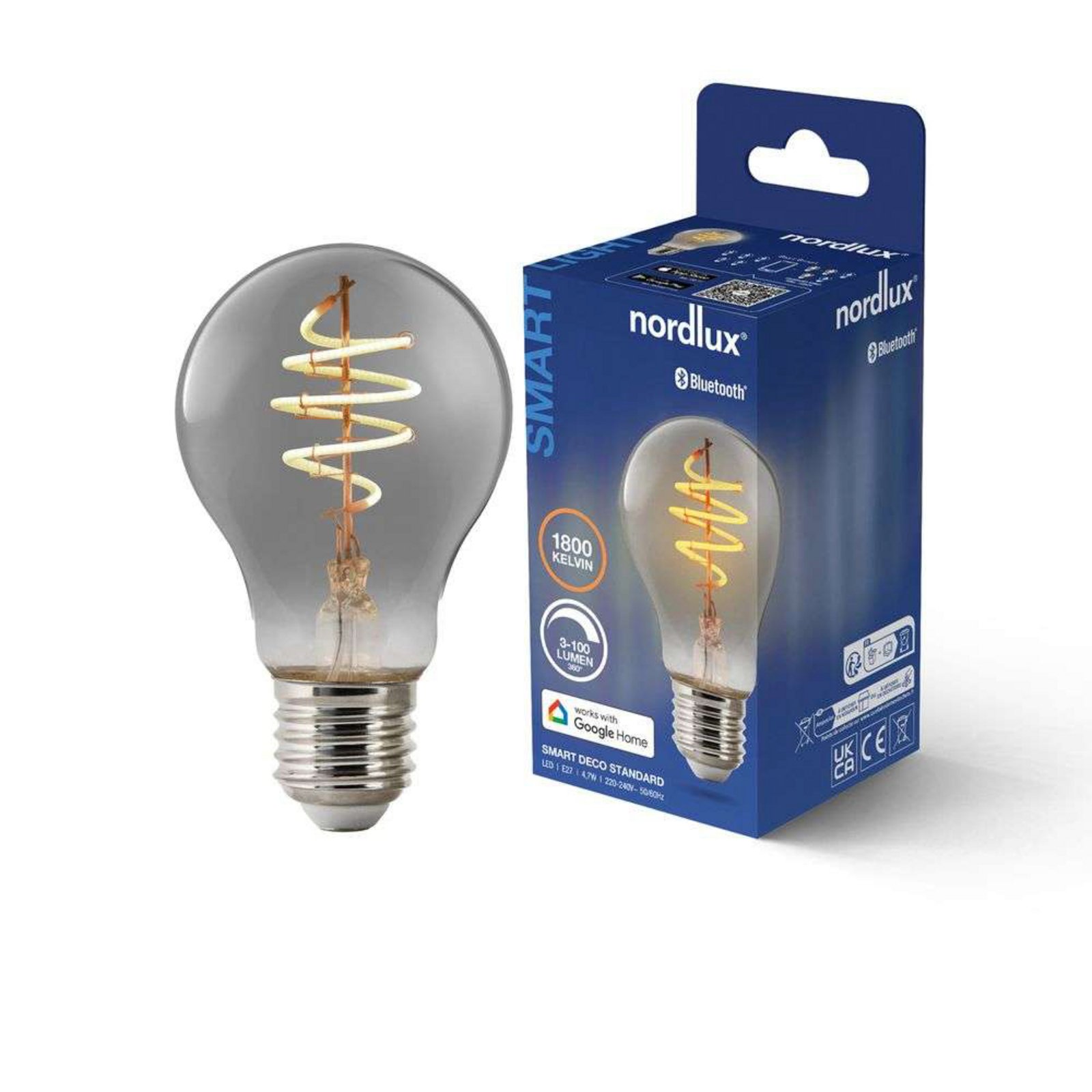 Lampadina Smart LED 4,7W (100lm) E27 Deco Smoke - Nordlux