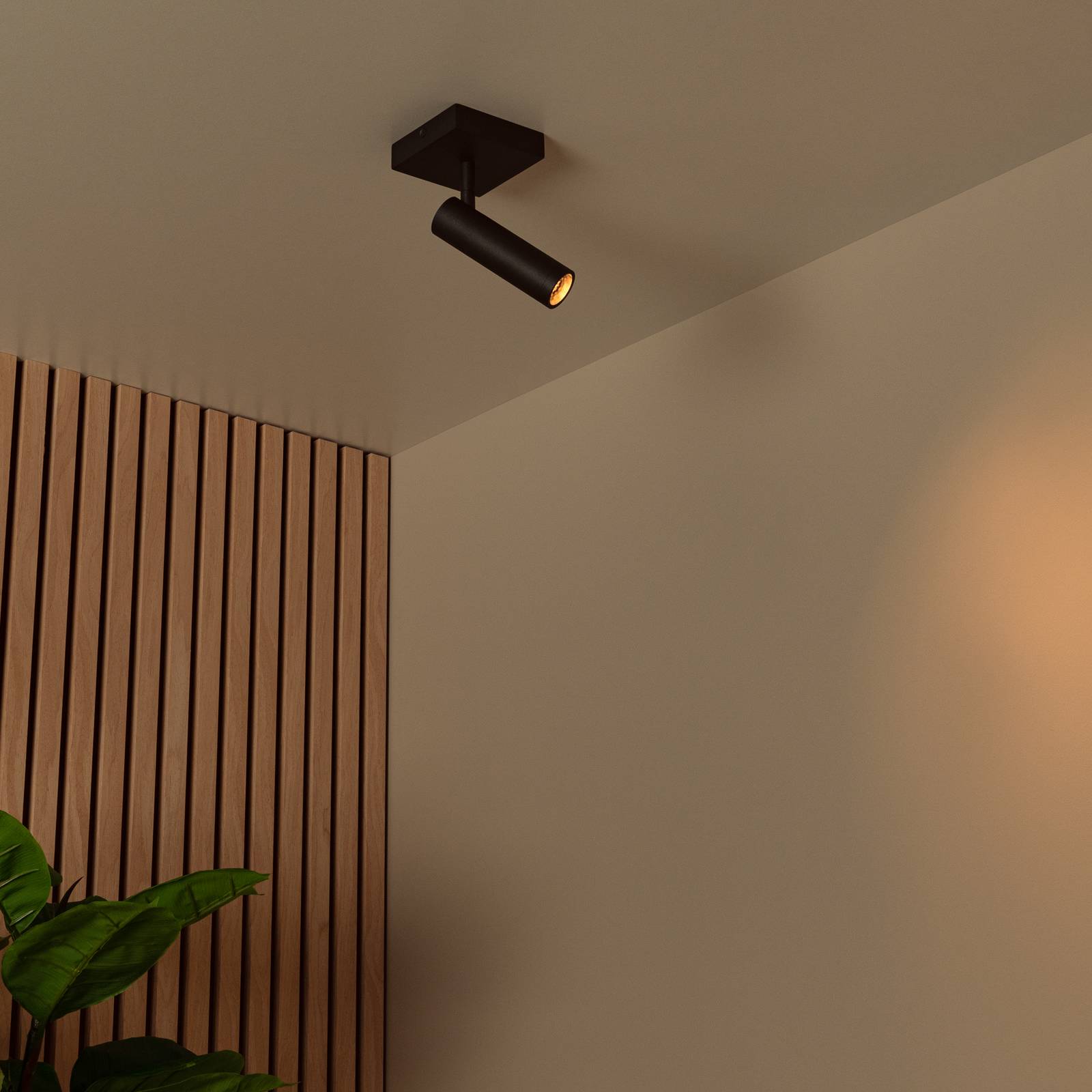 Deckenstrahler Grado, Länge 10 cm, schwarz, Metall günstig online kaufen