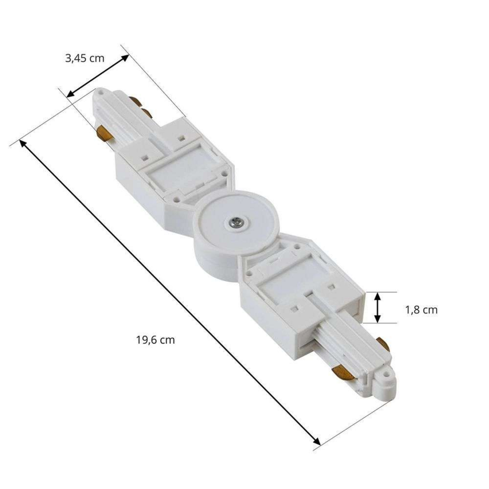 Linaro Track Connector Adjustable White - Lindby