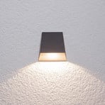 Lucande LED-Außenwandleuchte Hanno, grafitgrau, Metall, IP54