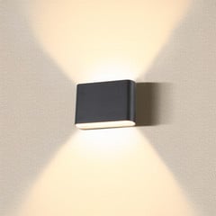 SLV Ovaalne välisvalgusti üles/alla CCT 13.5cm must